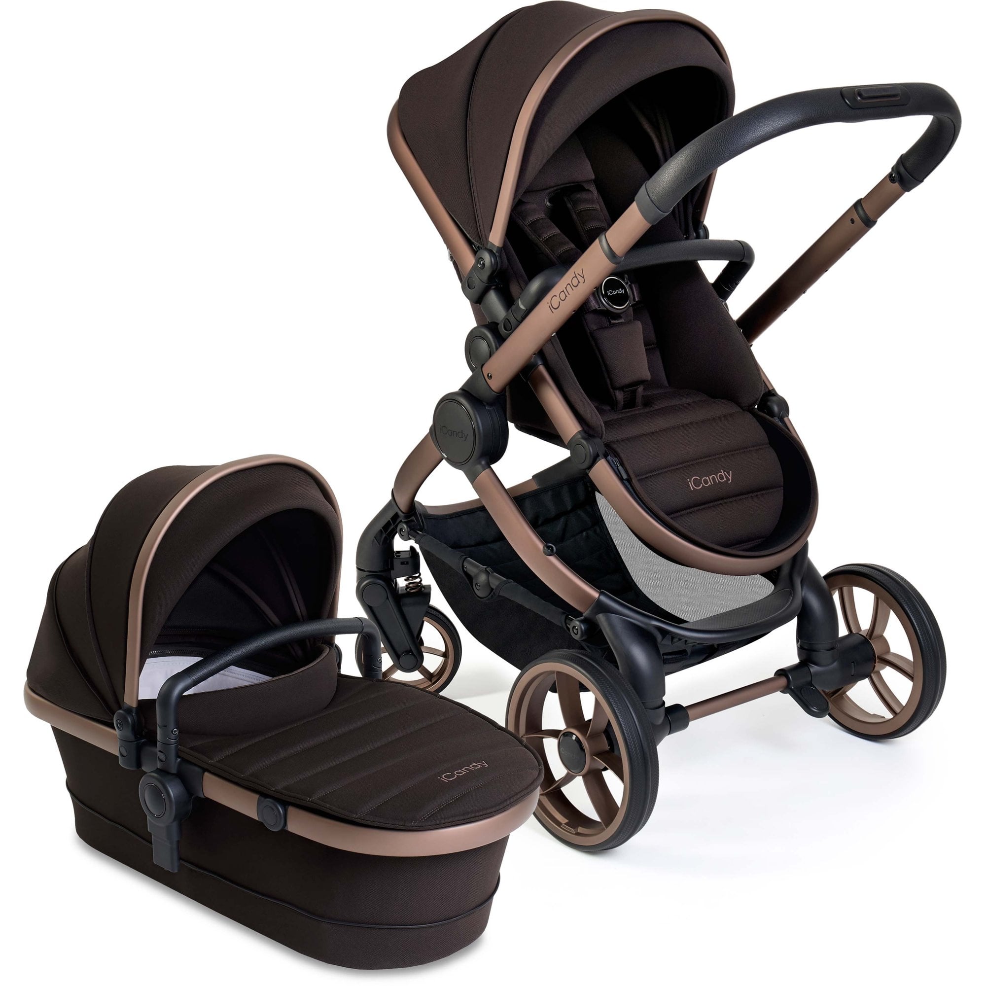 iCandy Peach 7 Complete Editions Bundle Pecan + BeSafe Go Beyond & Base