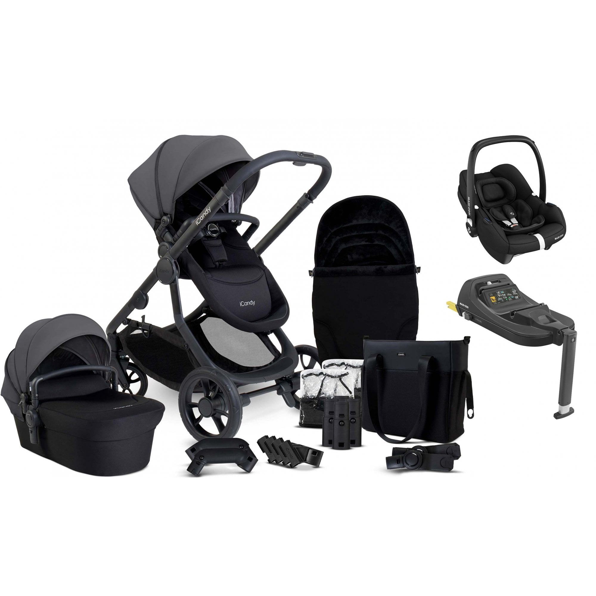 iCandy Orange 4 Pushchair Bundle Fossil + Cabriofix & Base