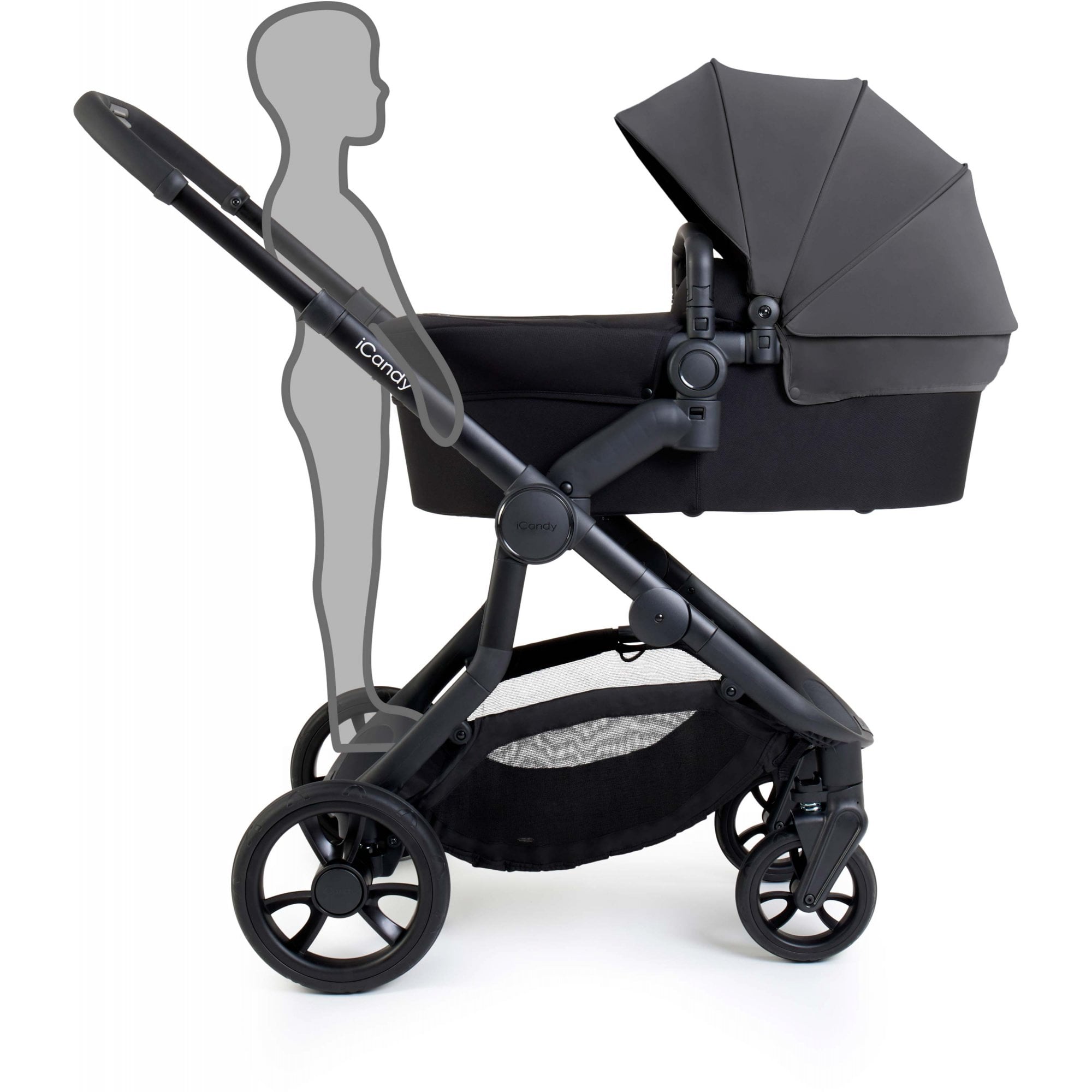 iCandy Orange 4 Pushchair Bundle Fossil + Cloud T PLUS & Base