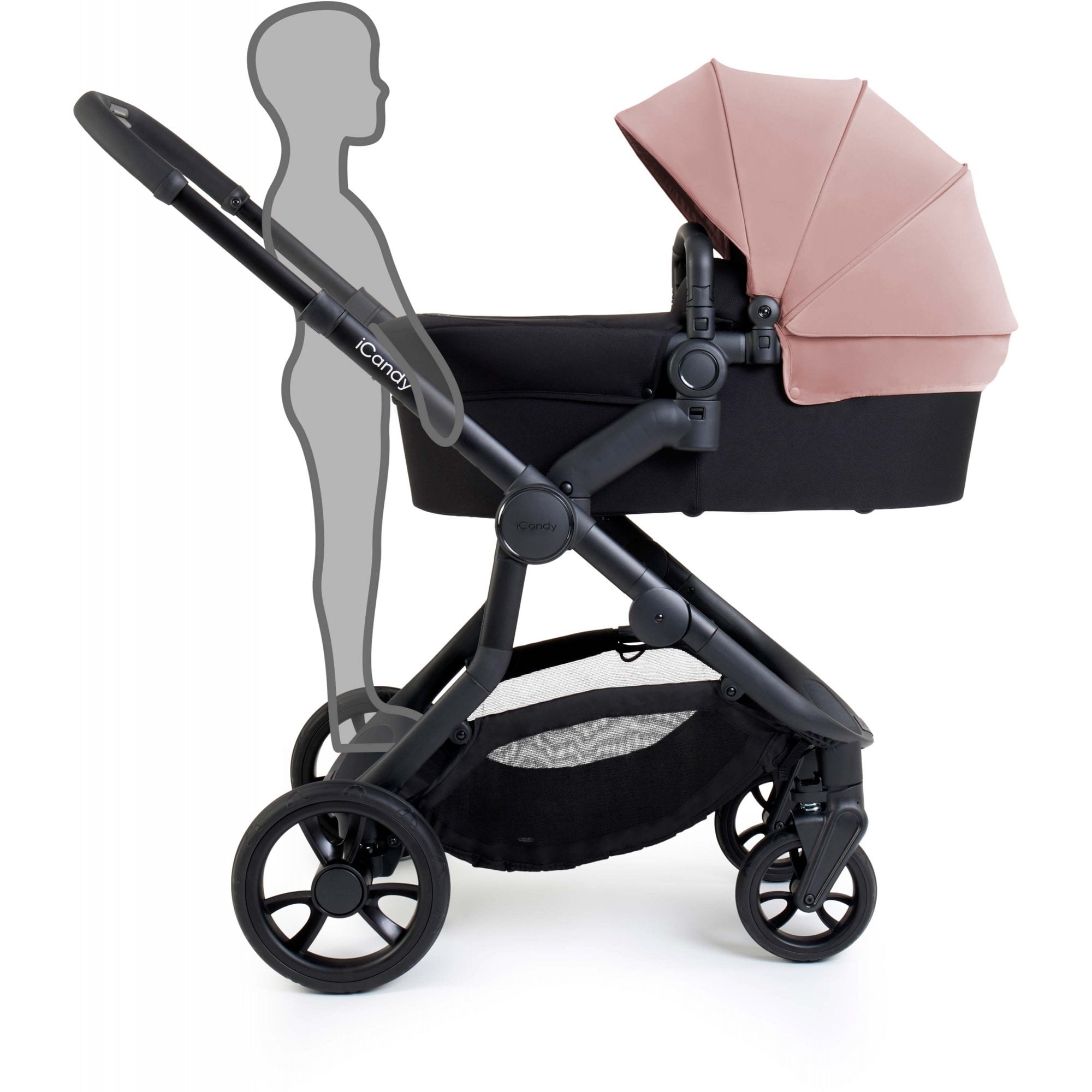 iCandy Orange 4 Pushchair Bundle Rose + Cloud T & Base