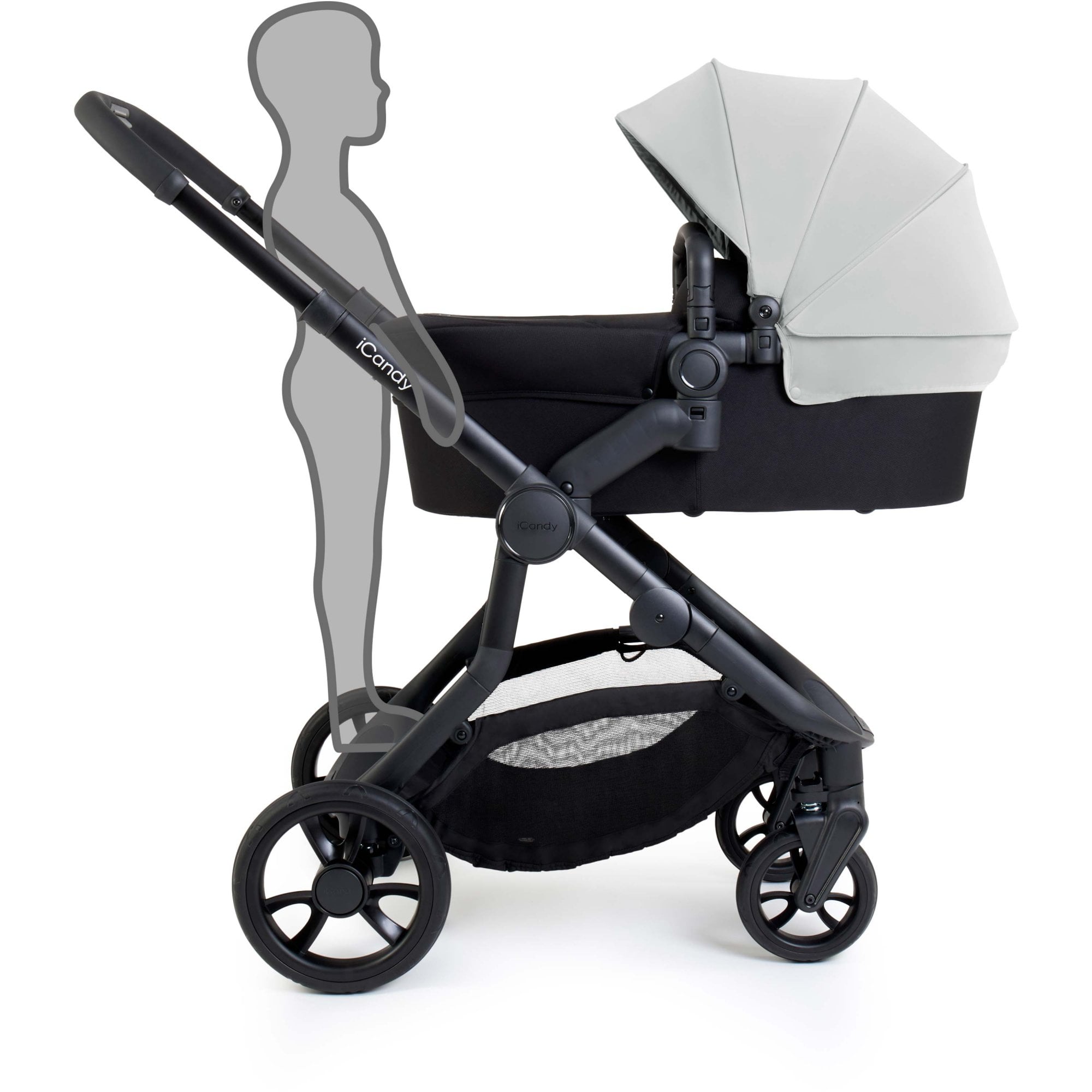 ICandy Orange 4 Pushchair Bundle Glacier + Cabriofix & Base