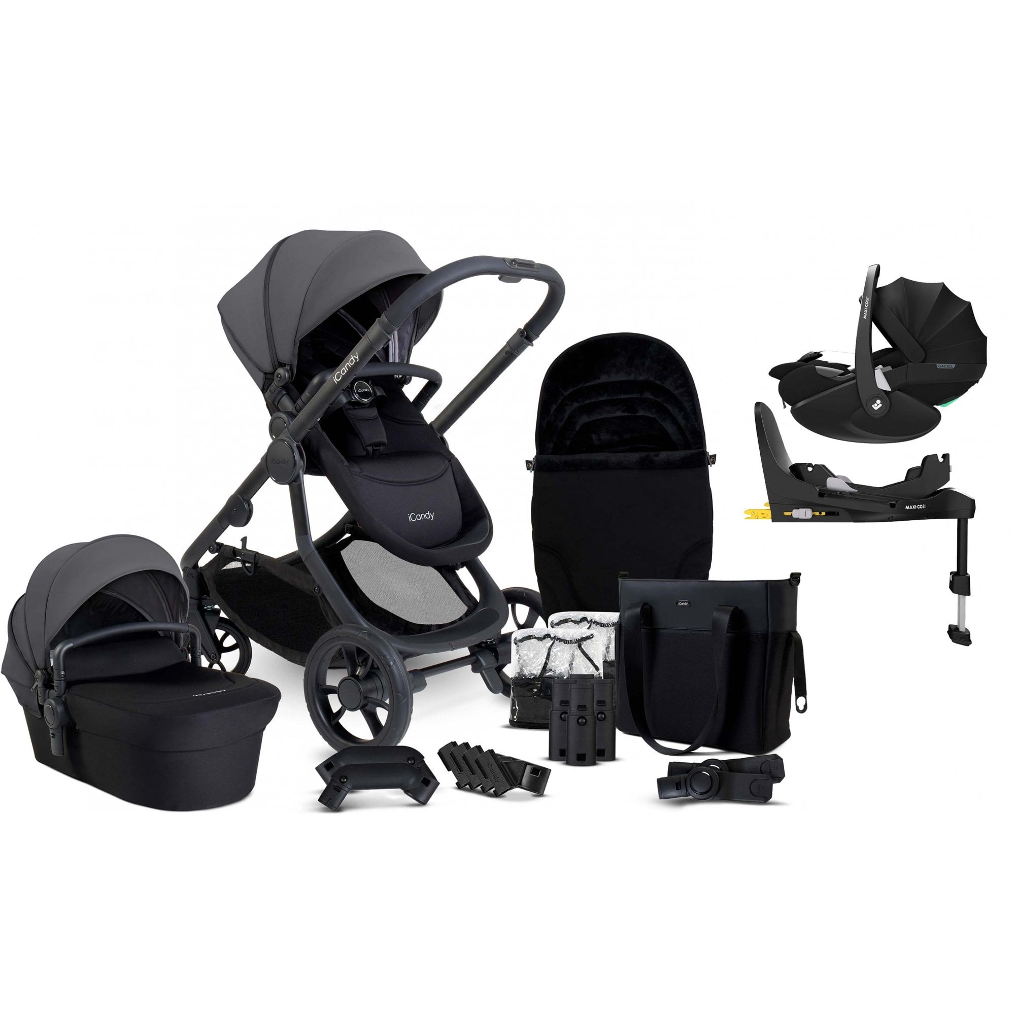 iCandy Orange 4 Pushchair Bundle Fossil + Pebble 360 Pro 2 & Base