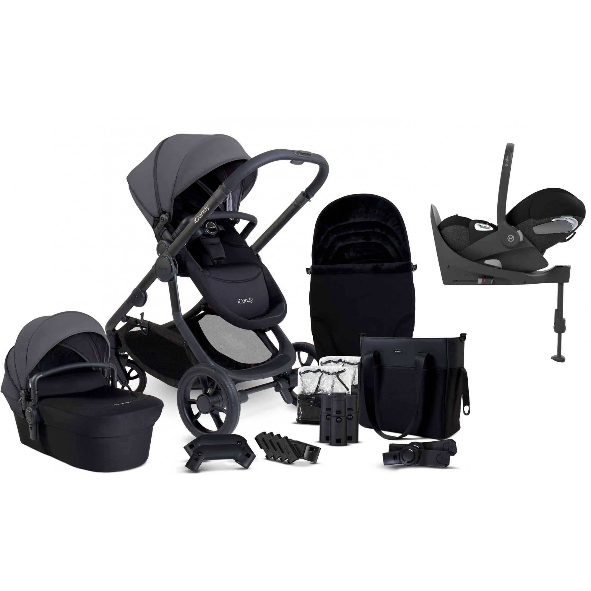 iCandy Orange 4 Pushchair Bundle Fossil + Cloud T & Base