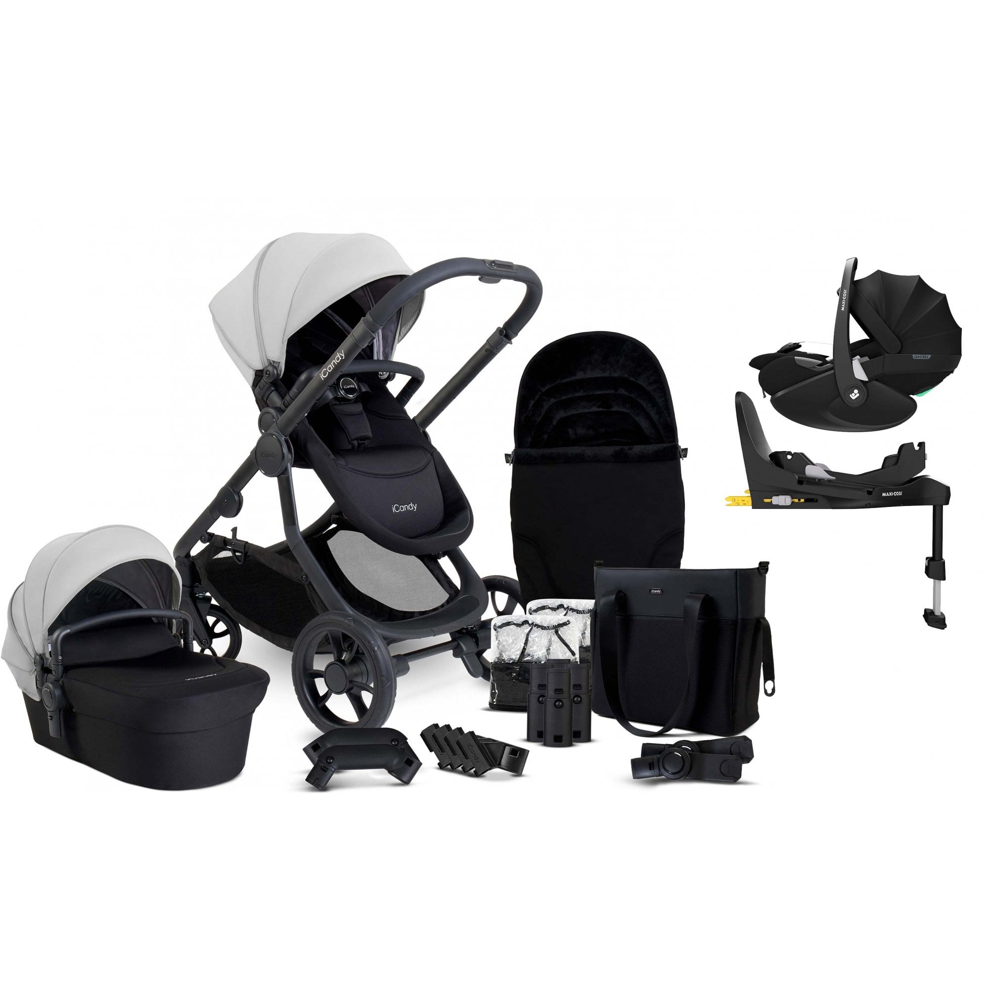 iCandy Orange 4 Pushchair Bundle Glacier + Pebble 360 Pro 2 & Base