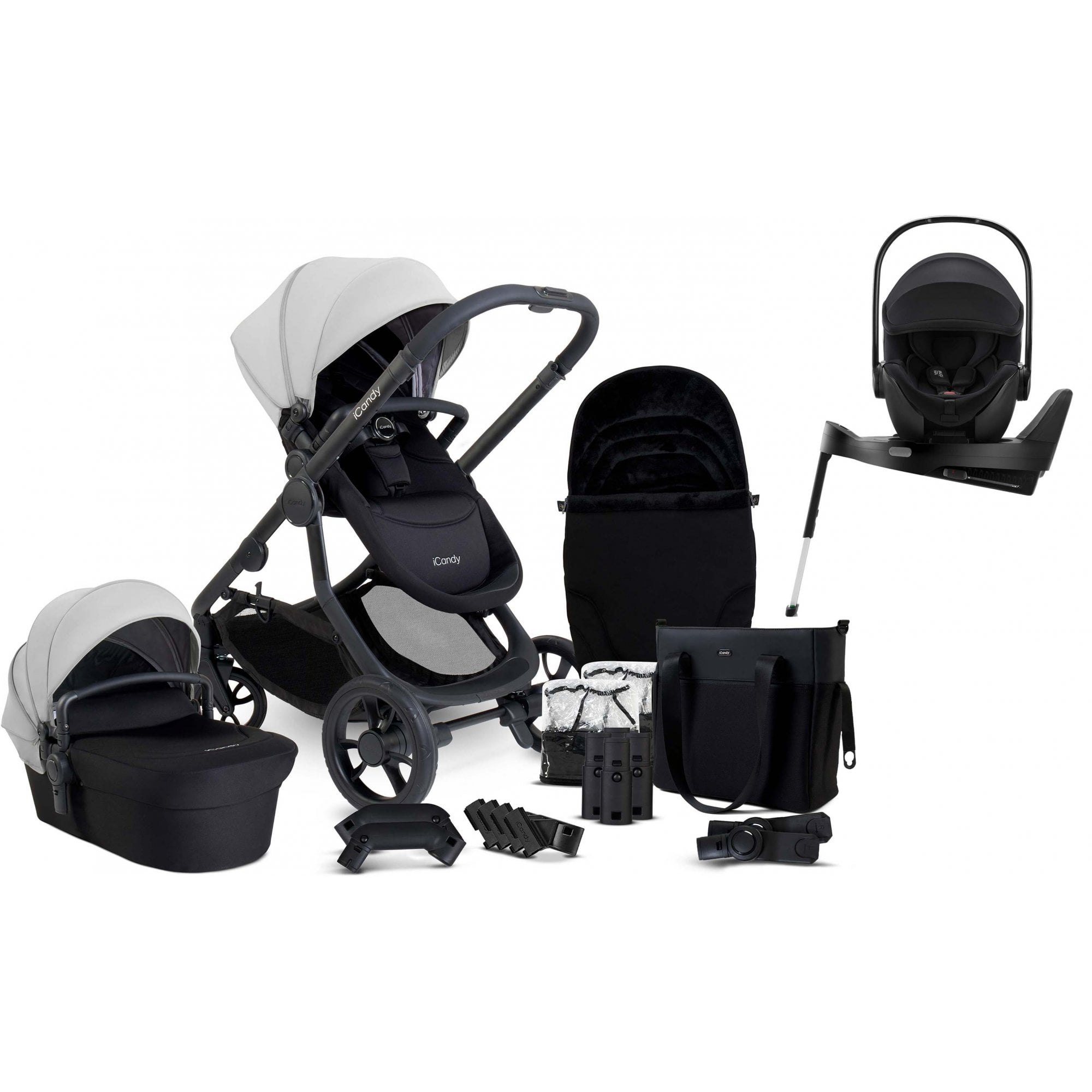 iCandy Orange 4 Pushchair Bundle Glacier + Baby Safe Pro & Base