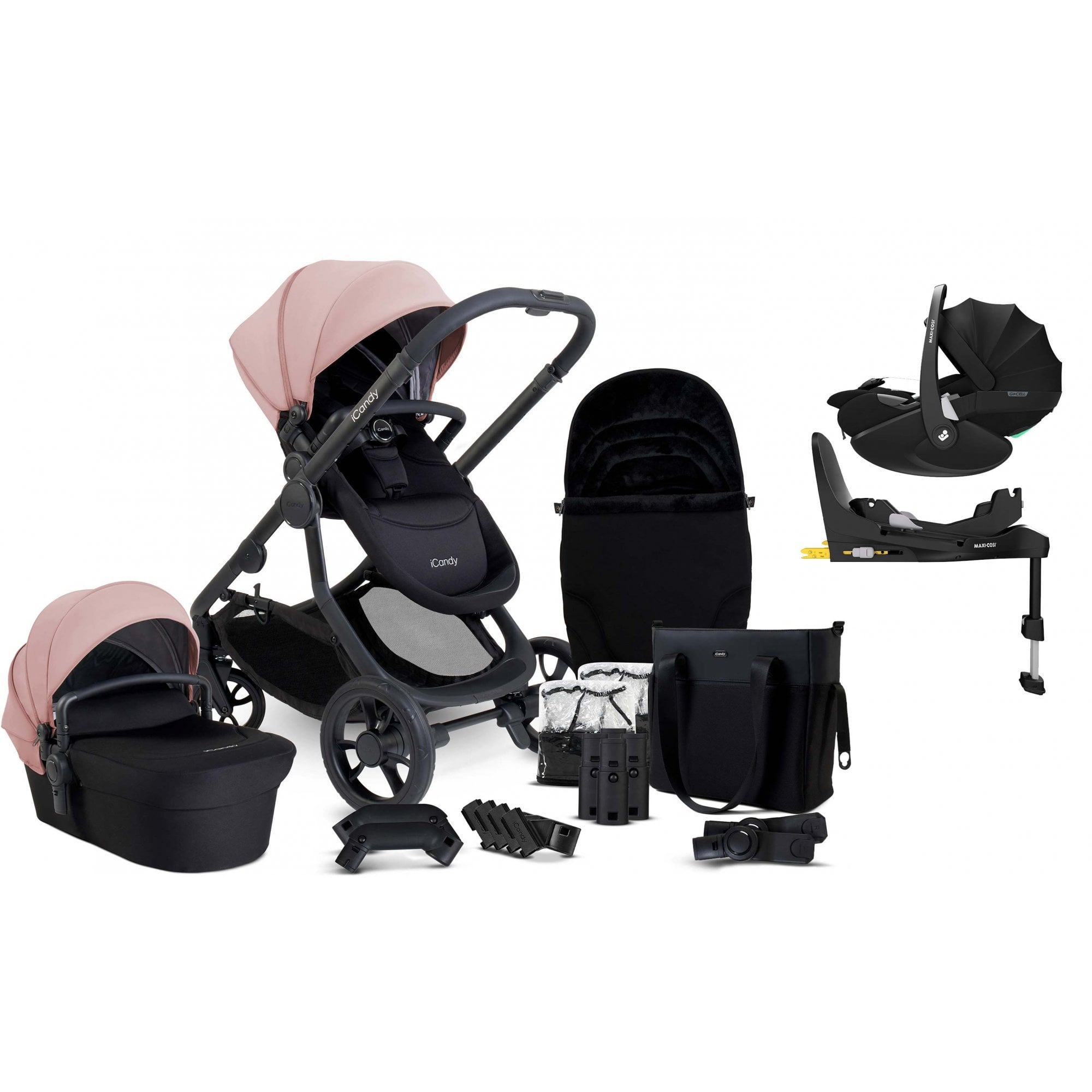 iCandy Orange 4 Pushchair Bundle Rose + Pebble 360 Pro 2 & Base