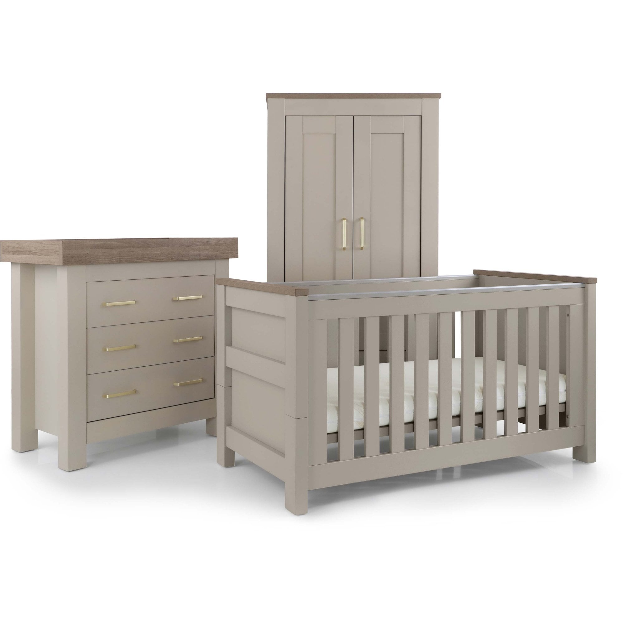 Babystyle Bordeaux Oatmeal 3 Piece Nursery Furniture Set