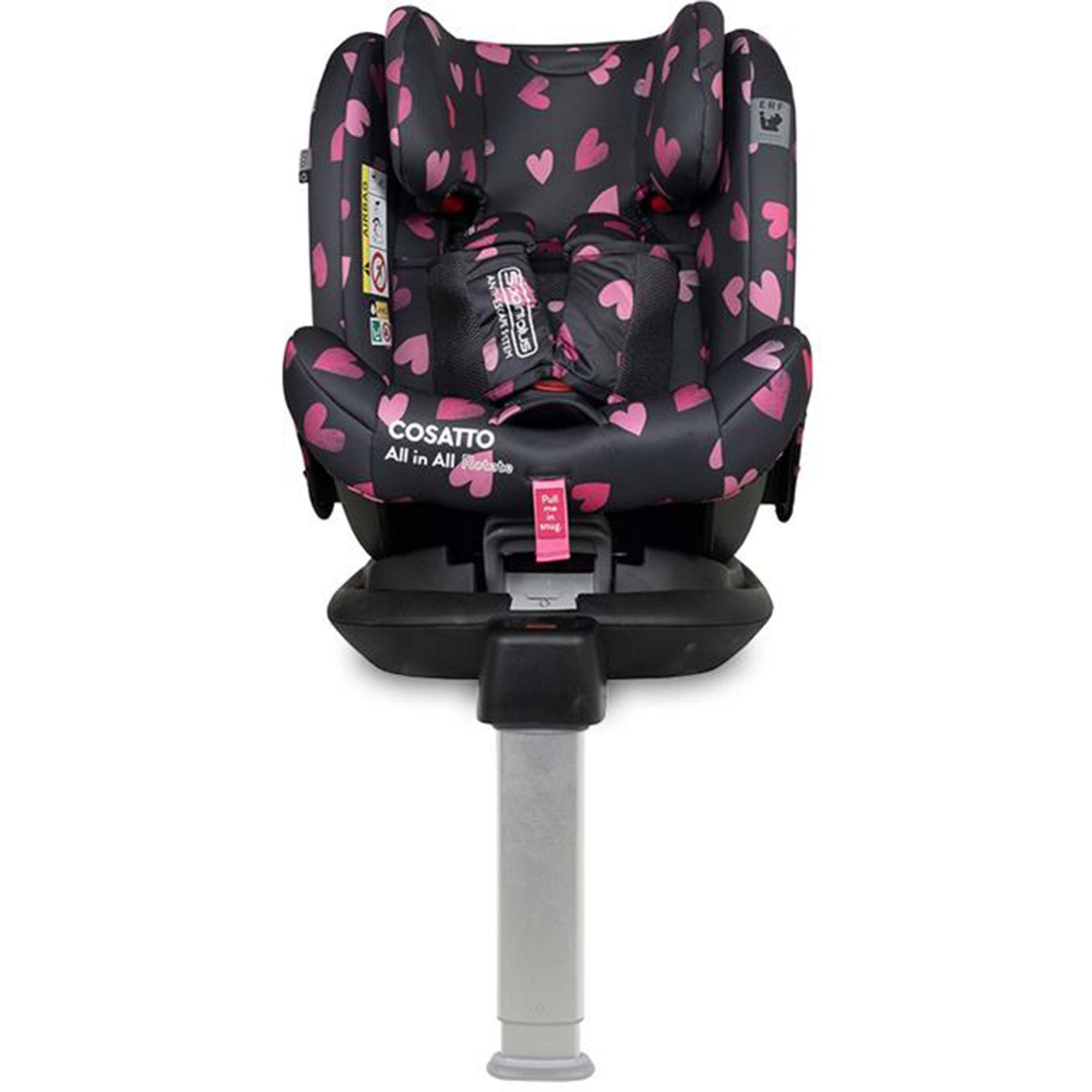 Cosatto All In All 360 Rotate Group 0+1/2/3 Isofix Car Seat Charcoal Lighthearted