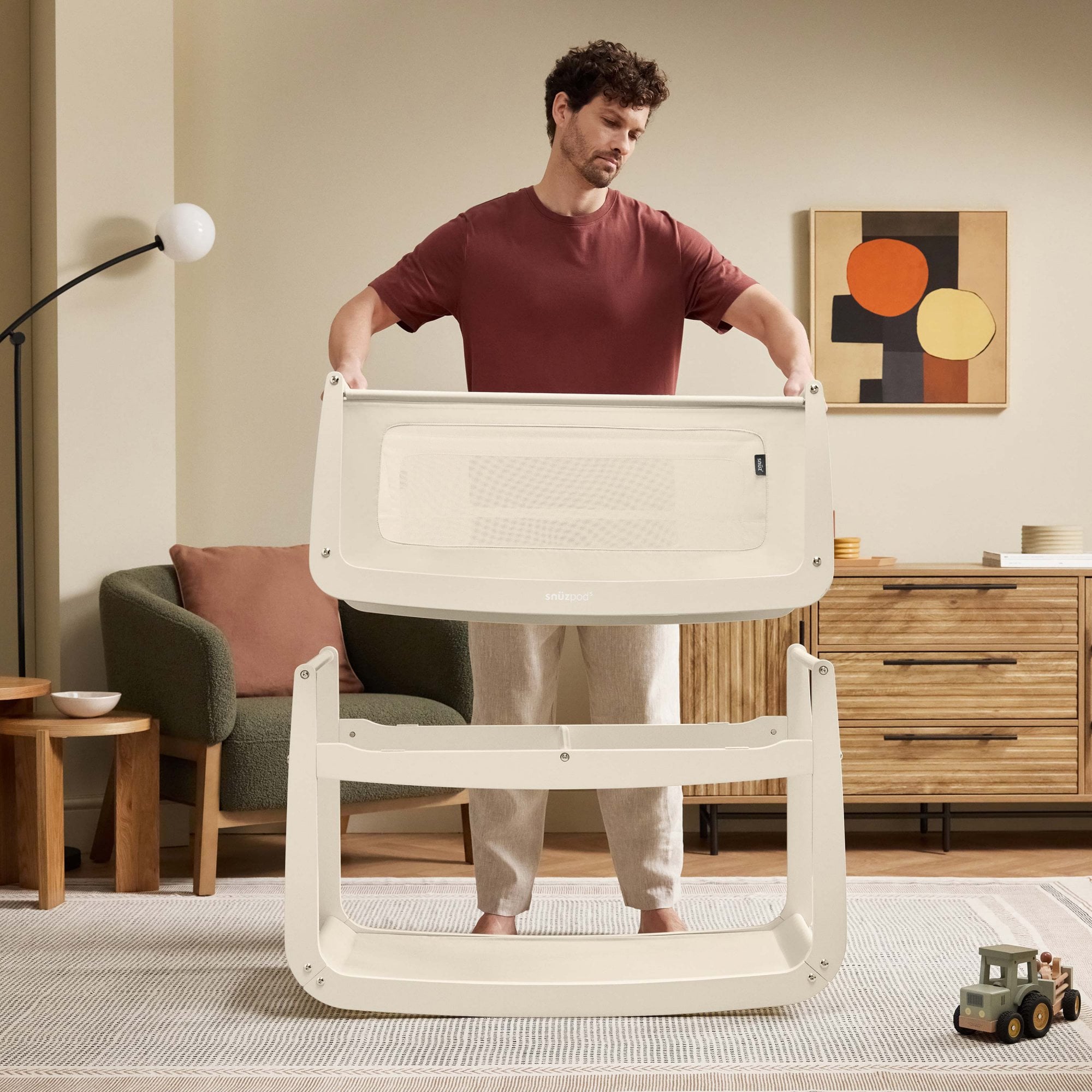 Snuz Snuzpod 5 Bedside Crib Cashmere