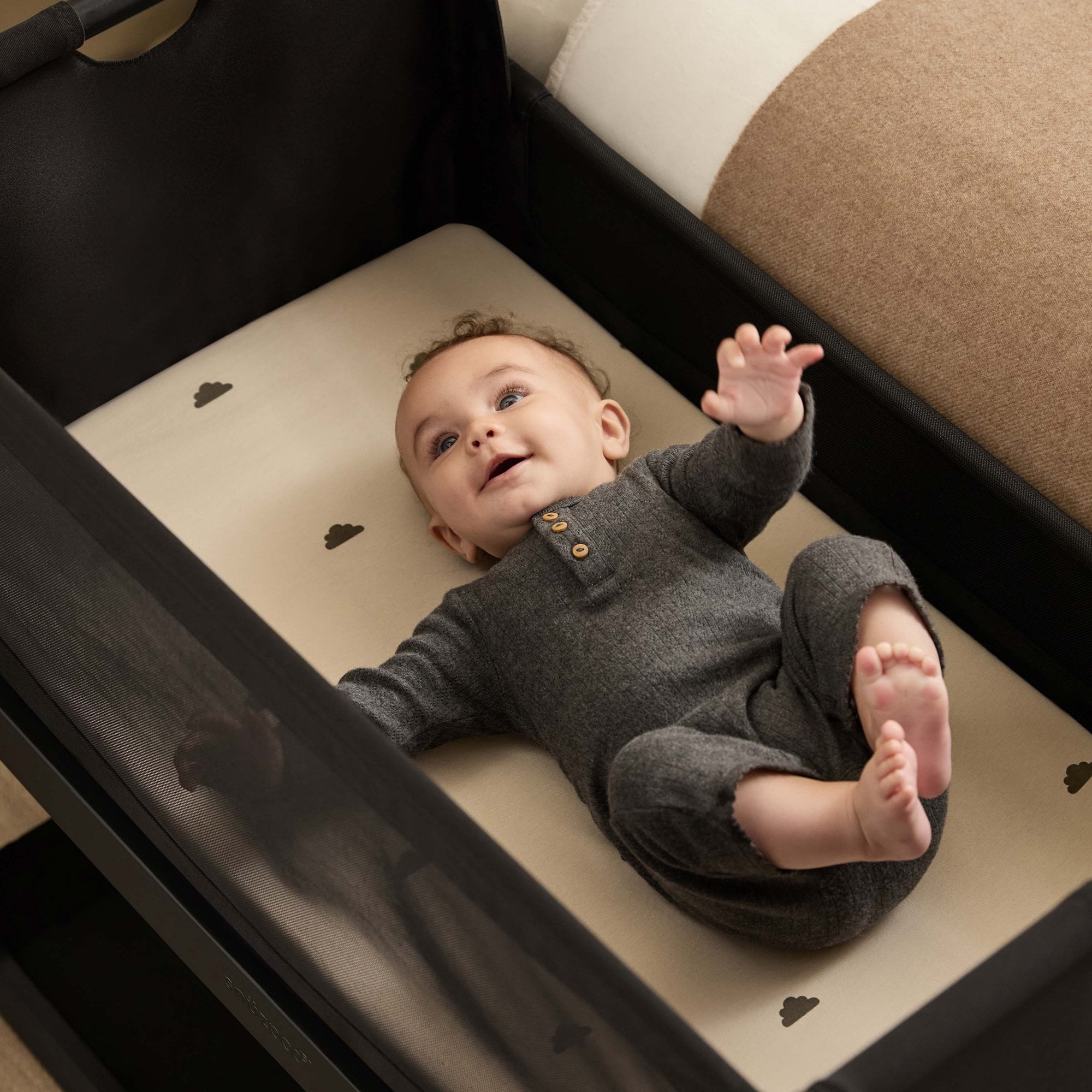 Snuz Snuzpod 5 Bedside Crib Graphite