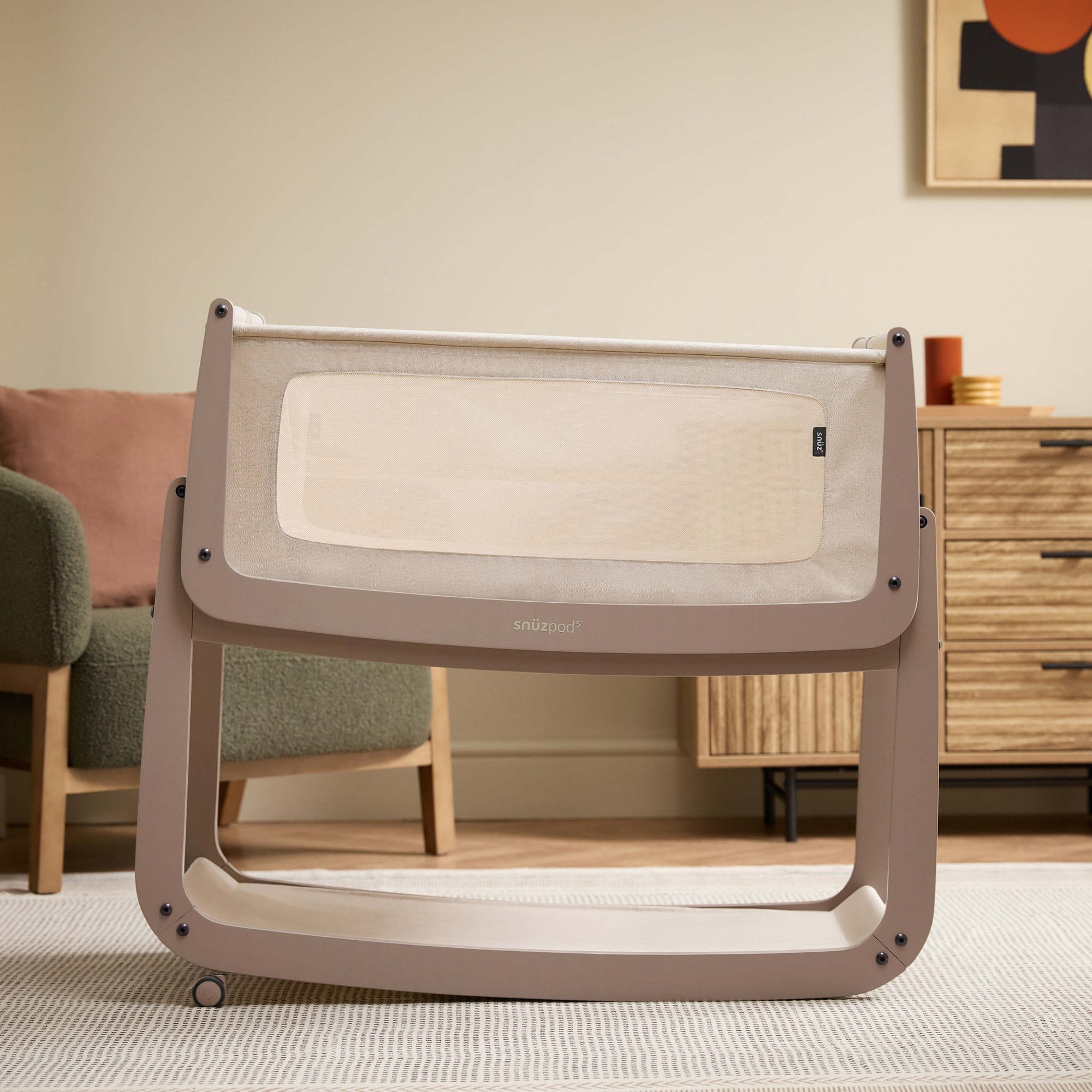Snuz Snuzpod 5 Bedside Crib Mocha