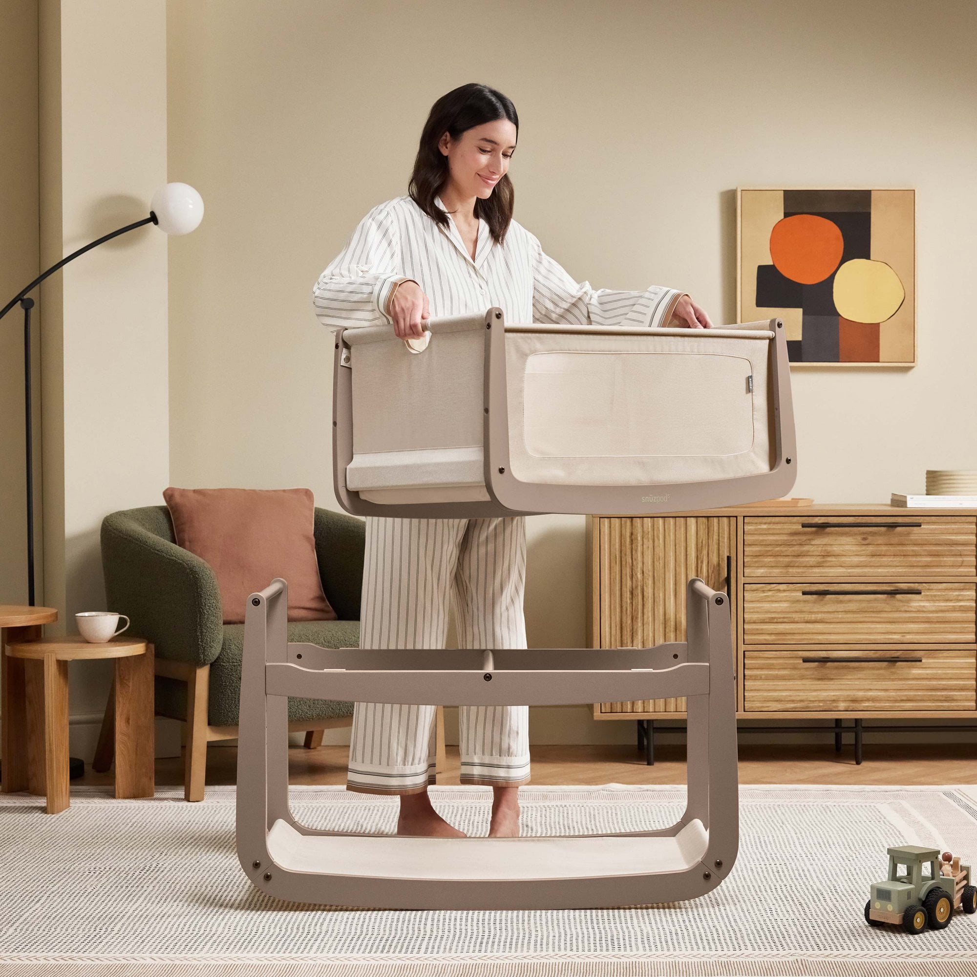 Snuz Snuzpod 5 Bedside Crib Mocha