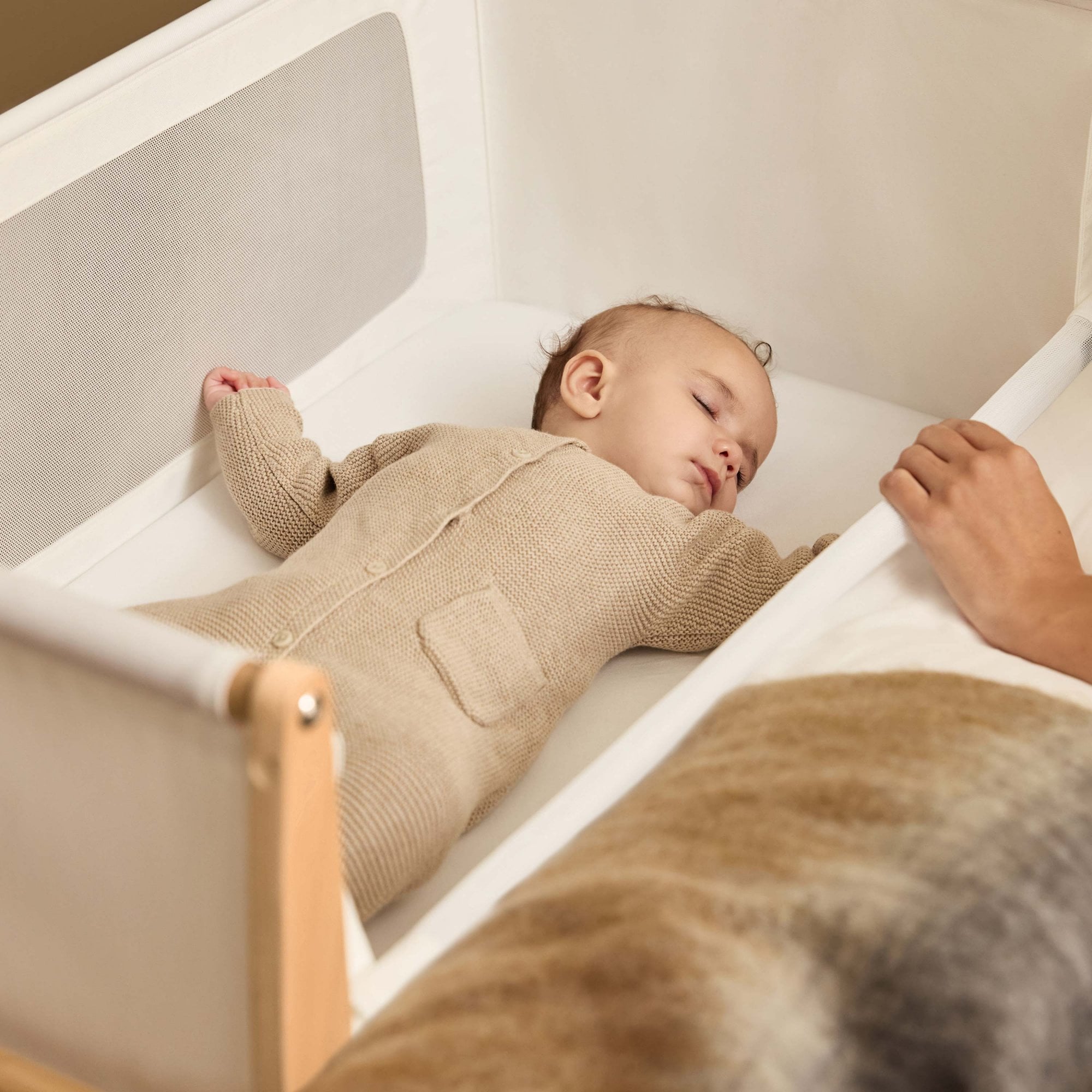 Snuz Snuzpod 5 Bedside Crib Natural