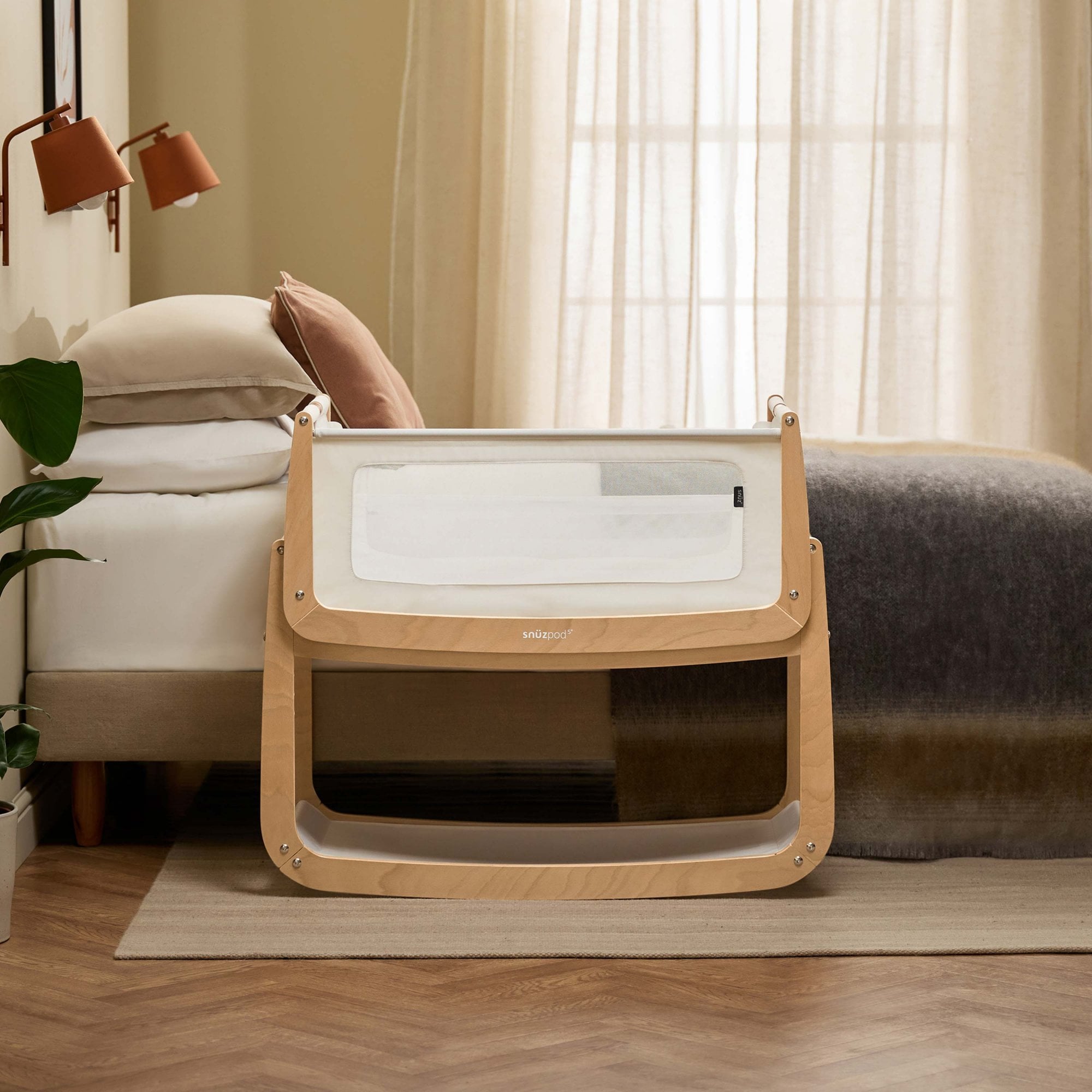 Snuz Snuzpod 5 Bedside Crib Natural
