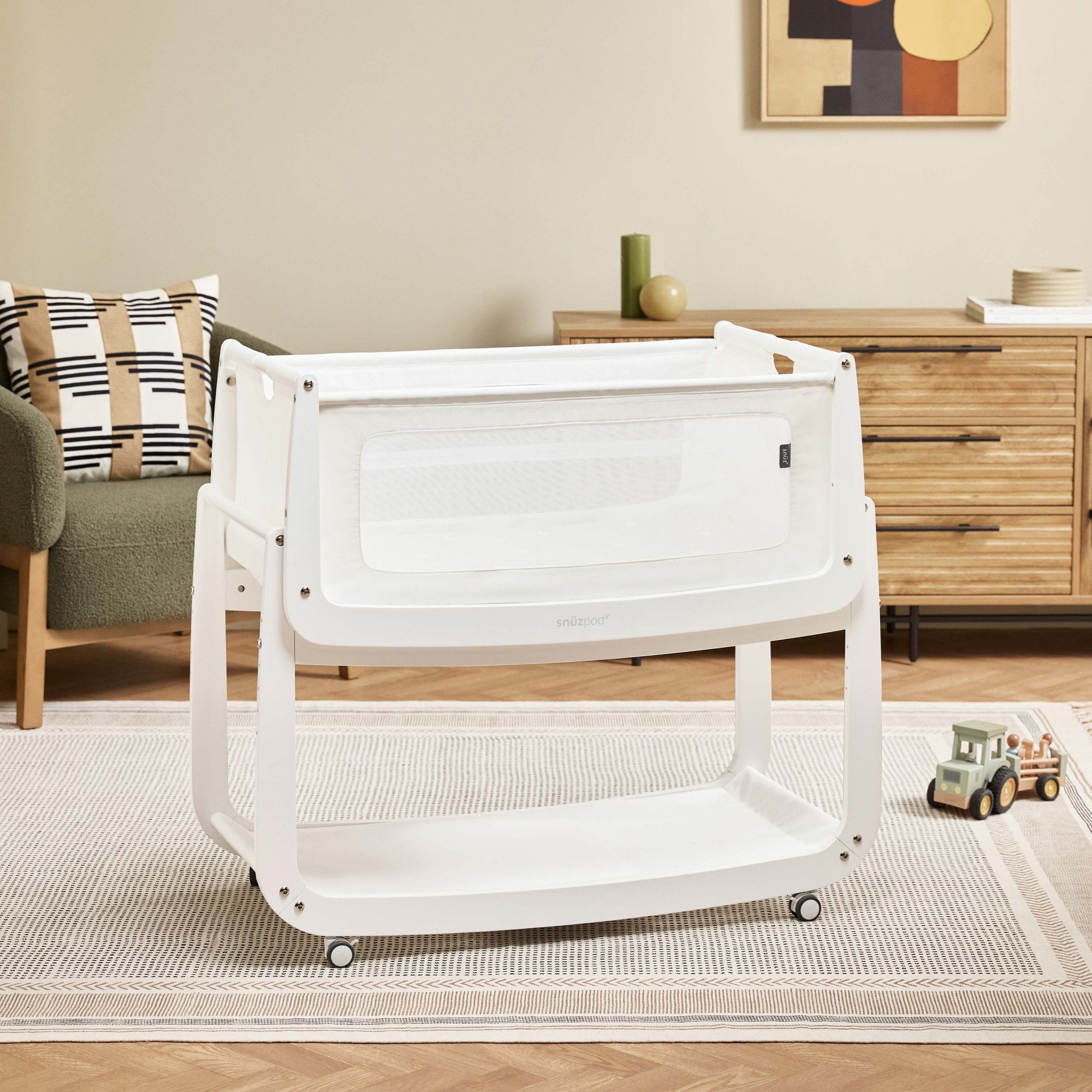 Snuz Snuzpod 5 Bedside Crib White