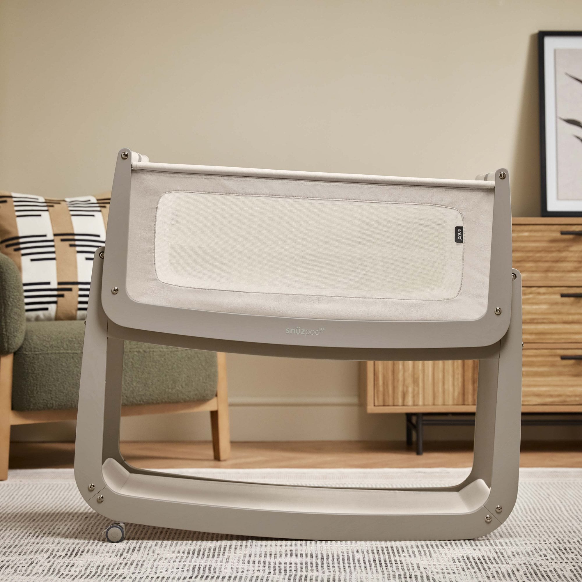 Snuz Snuzpod 5 Bedside Crib Pebble