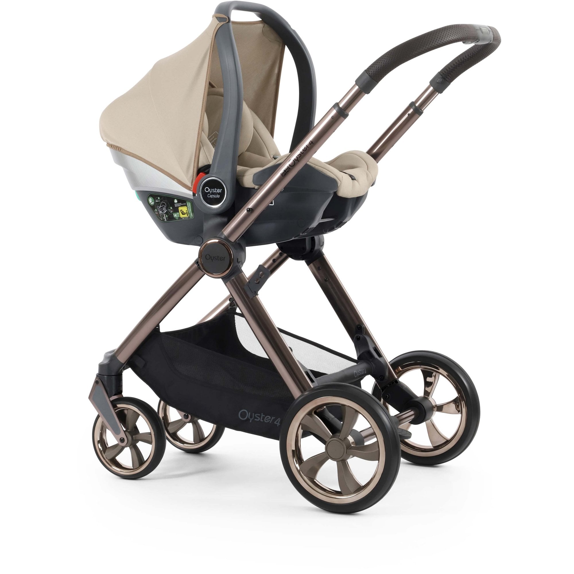 Oyster 4 Essential Bundle Buttermilk + Cabriofix Car Seat