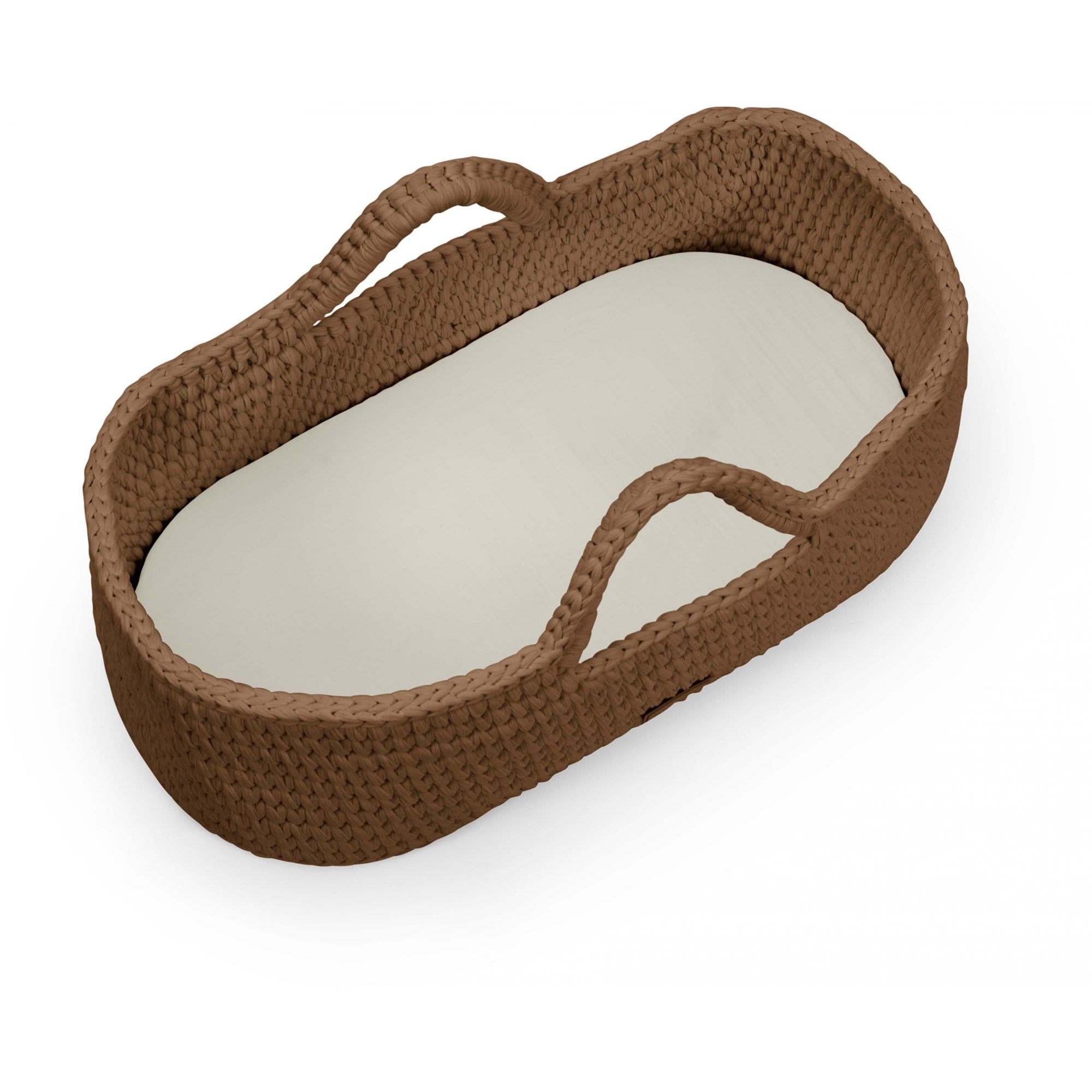 Ickle Bubba Nova Moses Basket Mocha & White Stand