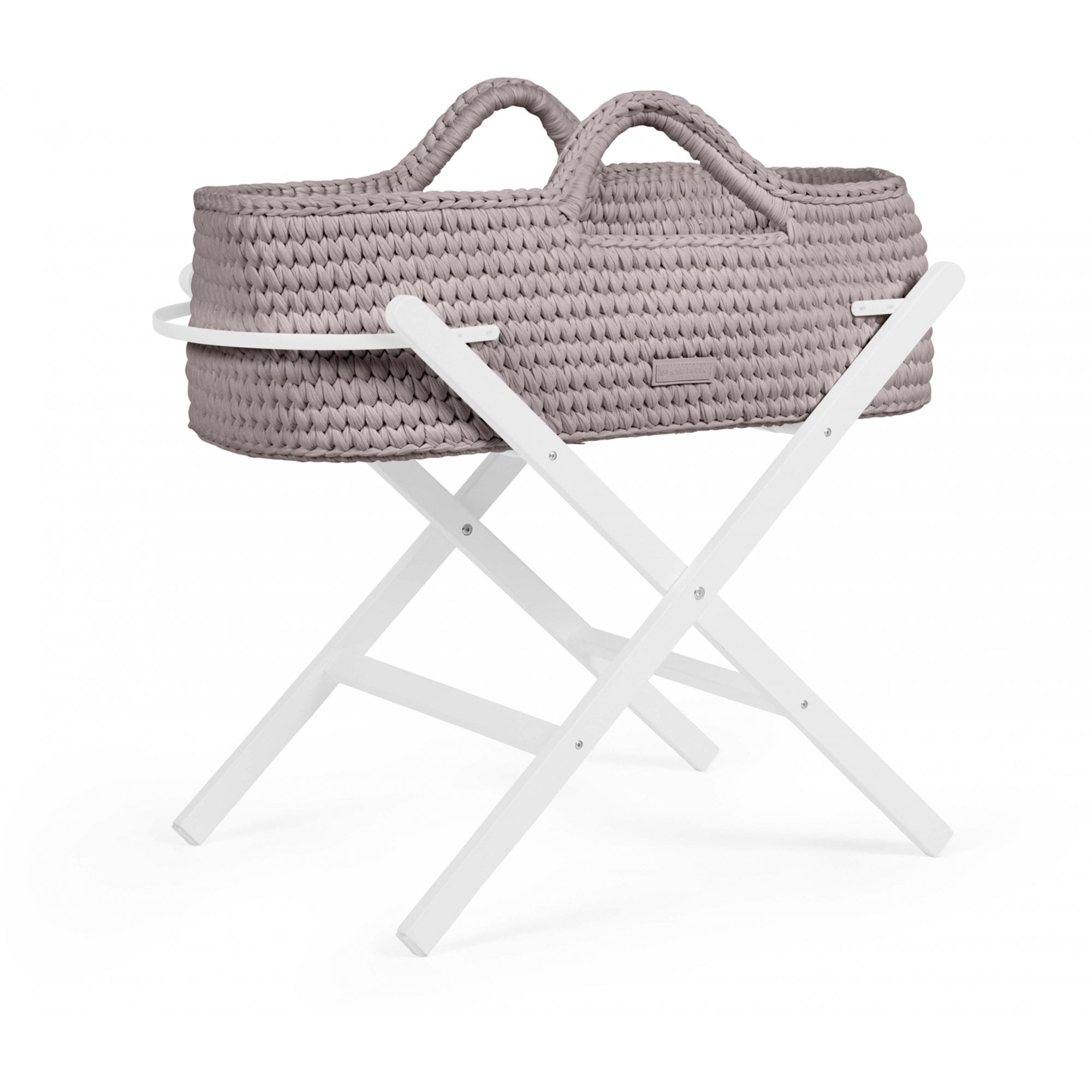 Ickle Bubba Nova Moses Basket Tawny & White Stand