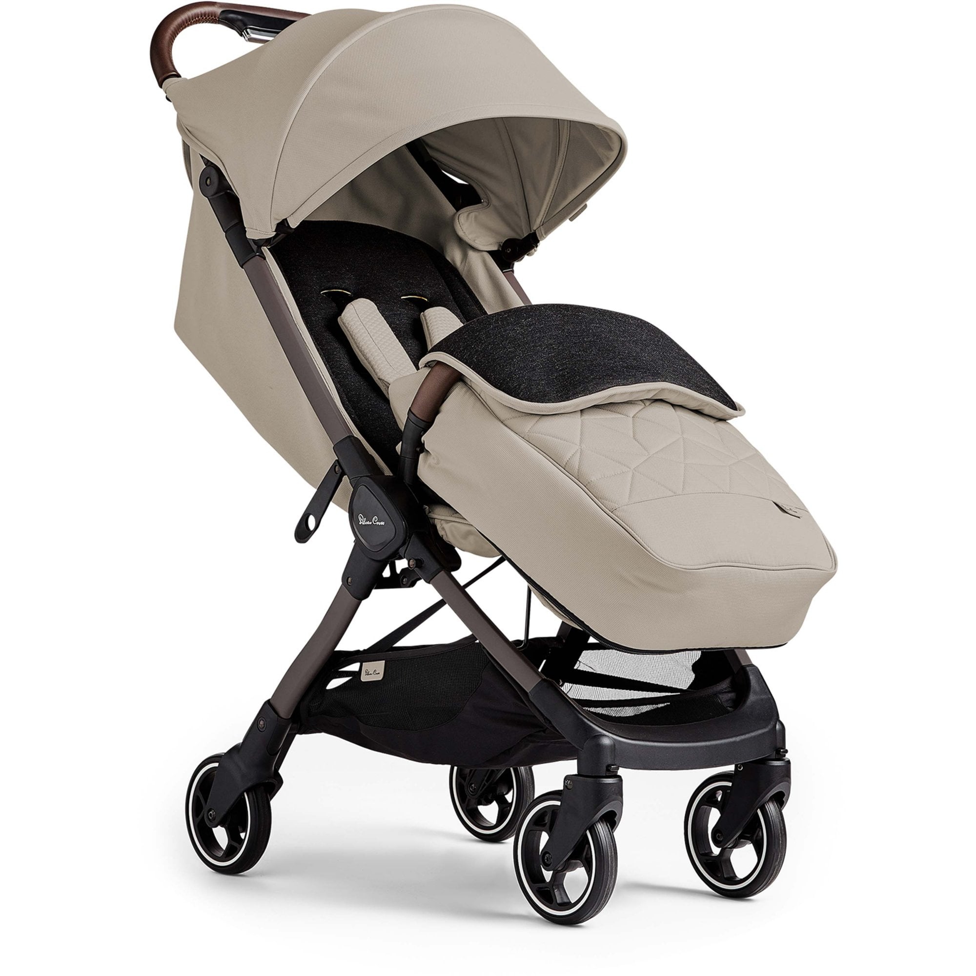 Silver Cross Clic 2 Stroller Latte + Footmuff