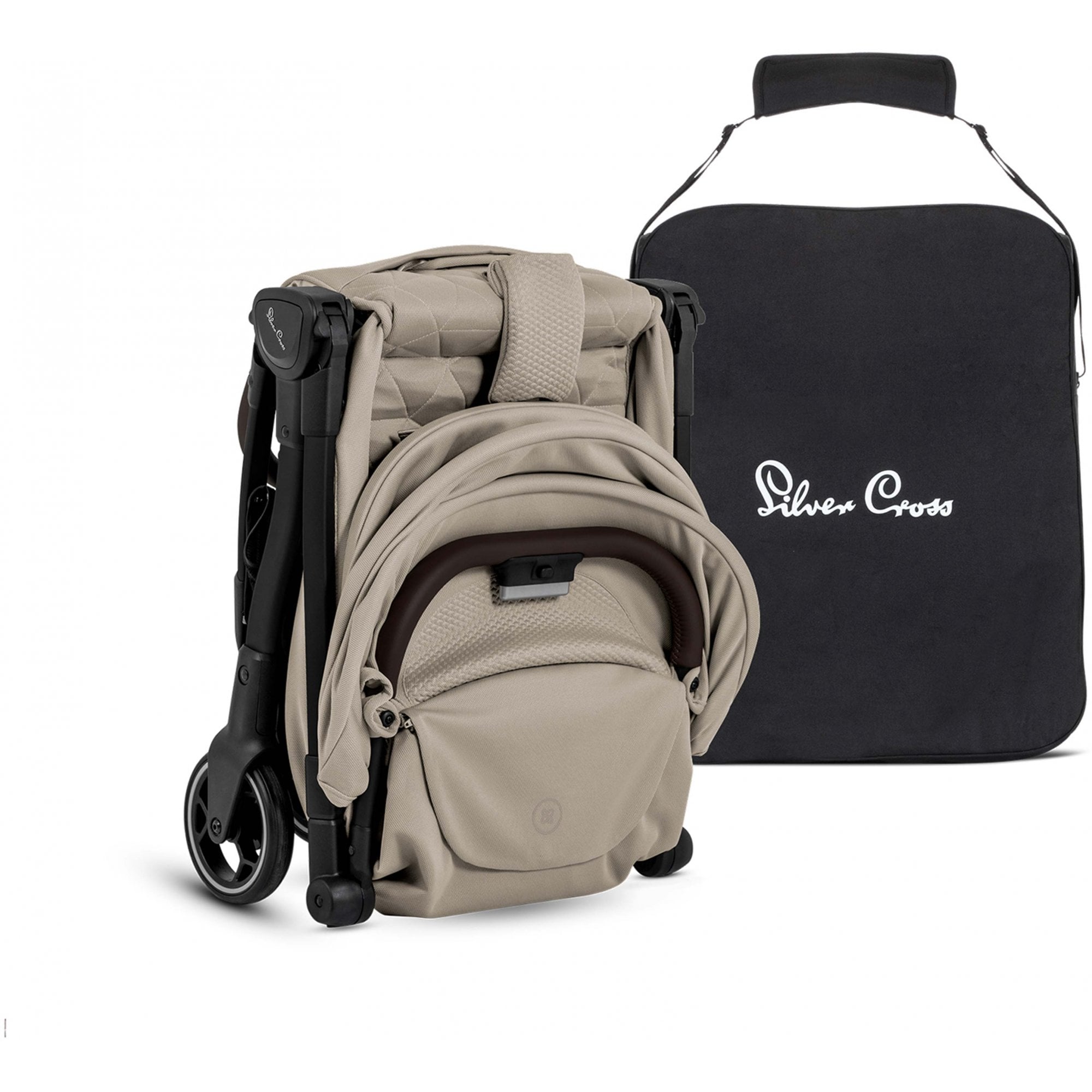 Silver Cross Clic 2 Stroller Latte + Footmuff