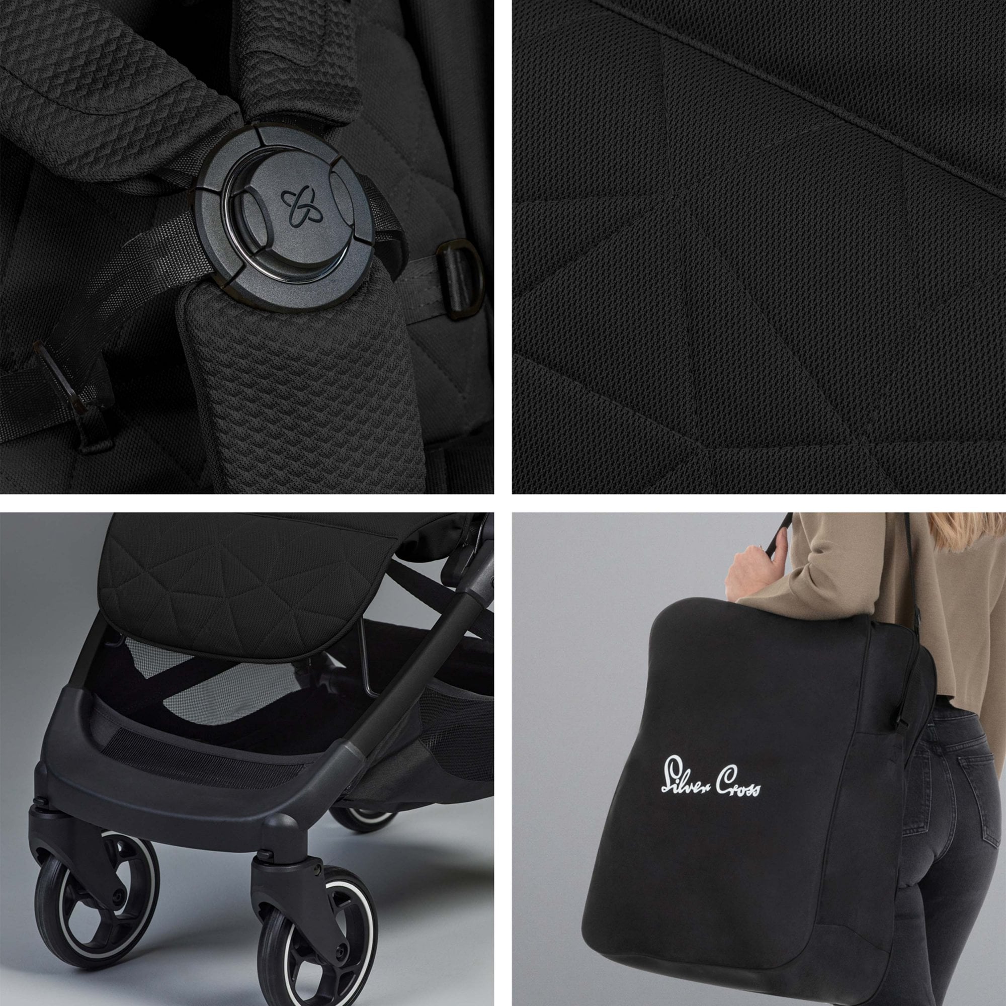 Silver Cross Clic 2 Stroller Space + Footmuff