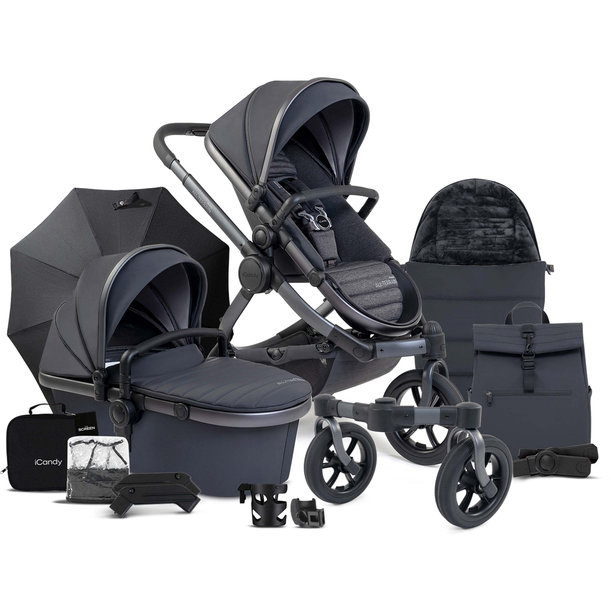 iCandy Peach 7 All-Terrain Complete Bundle Storm