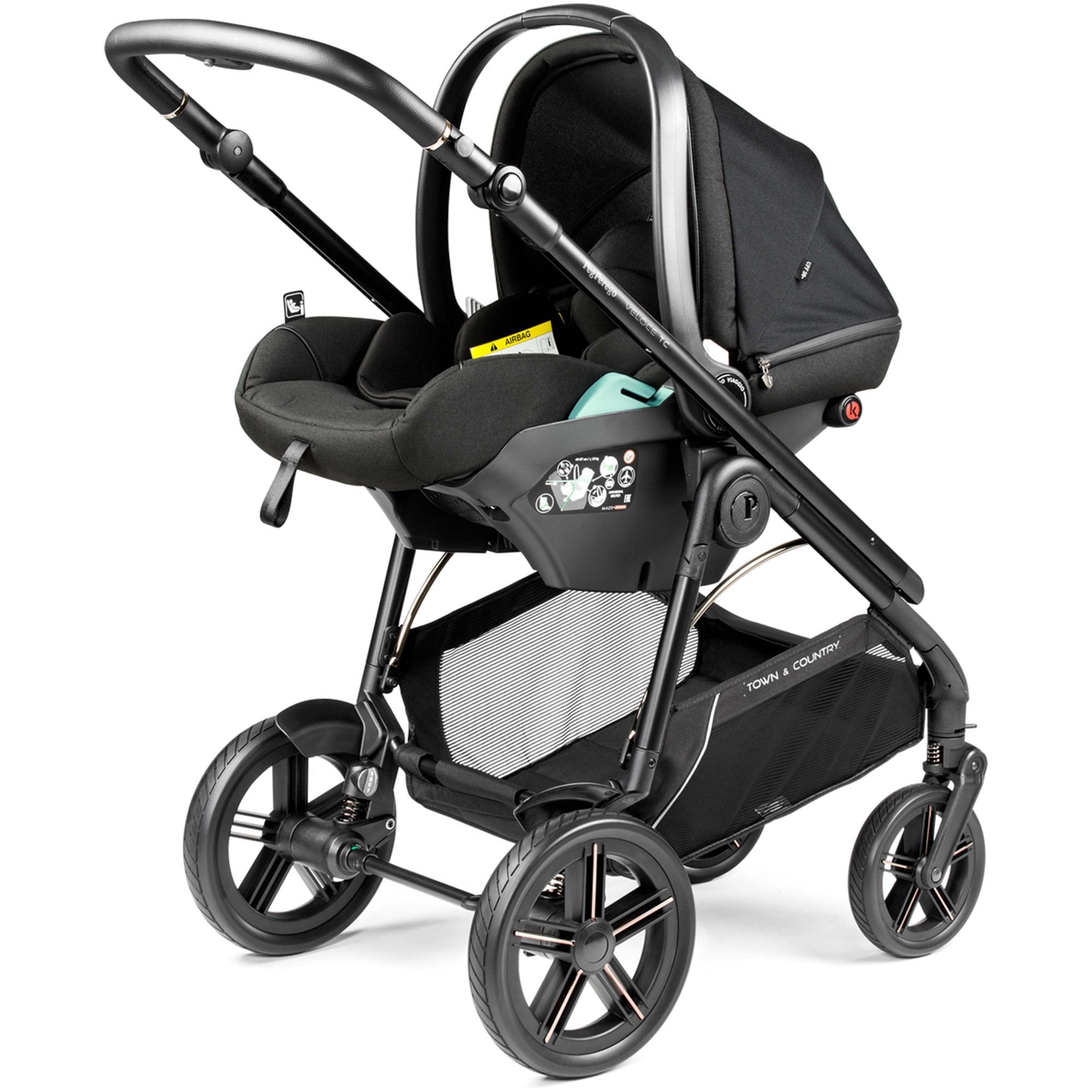 Peg Pérego Veloce TC Deluxe Bundle True Black