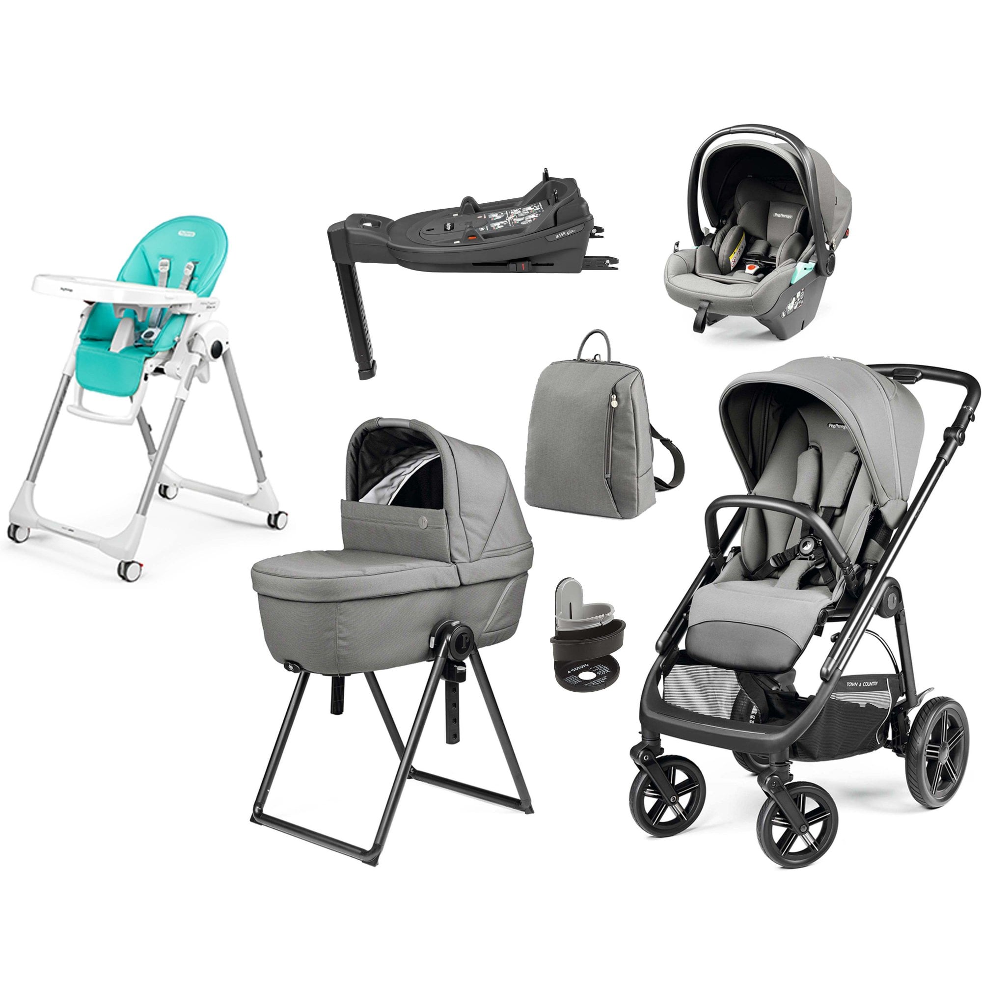 Peg Pérego Veloce TC Elite Bundle Mercury