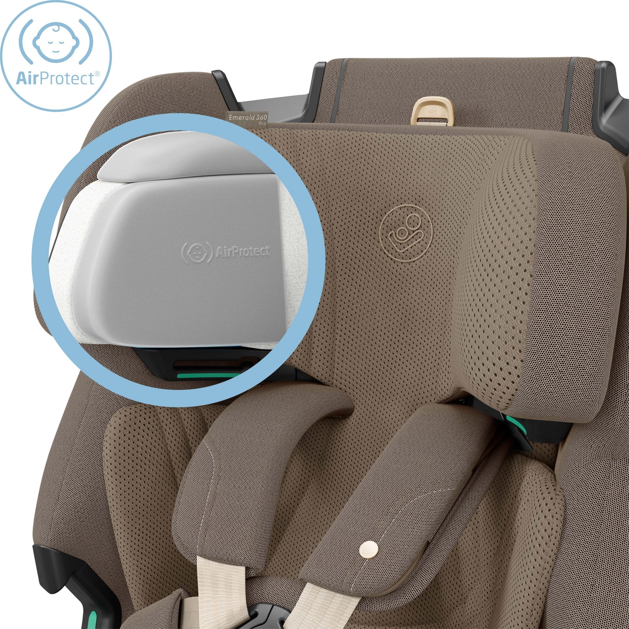 Maxi Cosi Emerald 360 Pro i-Size Car Seat Authentic Truffle