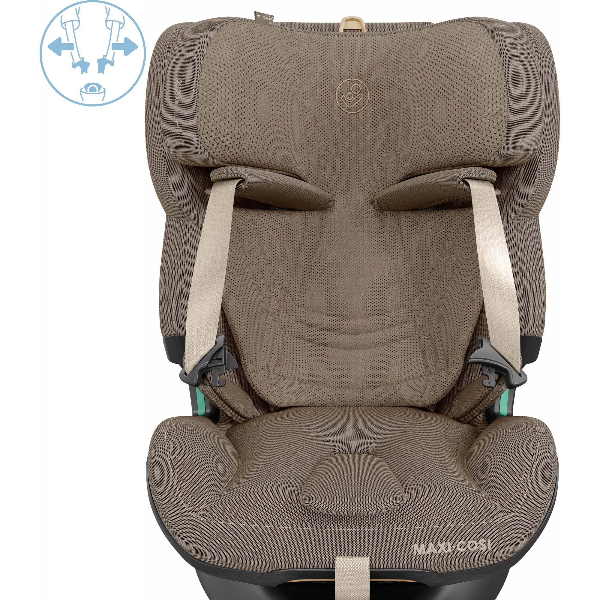 Maxi Cosi Emerald 360 Pro i-Size Car Seat Authentic Truffle
