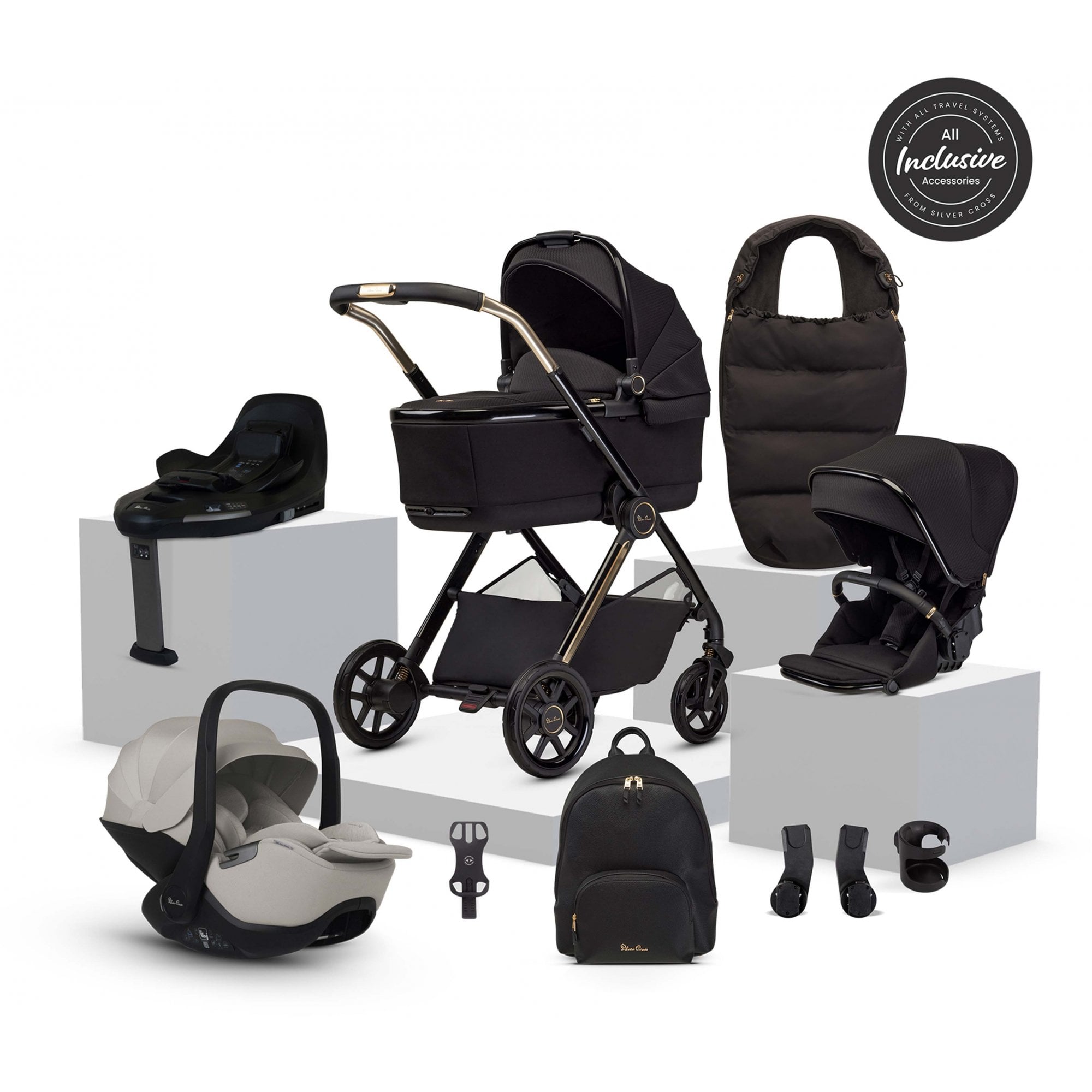 Silver Cross Reef 2 SE Ultimate 360 Car Seat Bundle Espresso