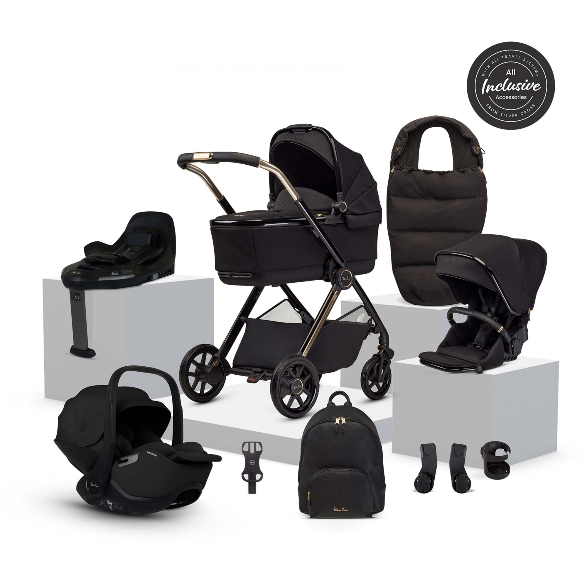 Silver Cross Reef 2 SE Ultimate 360 Car Seat Bundle Espresso