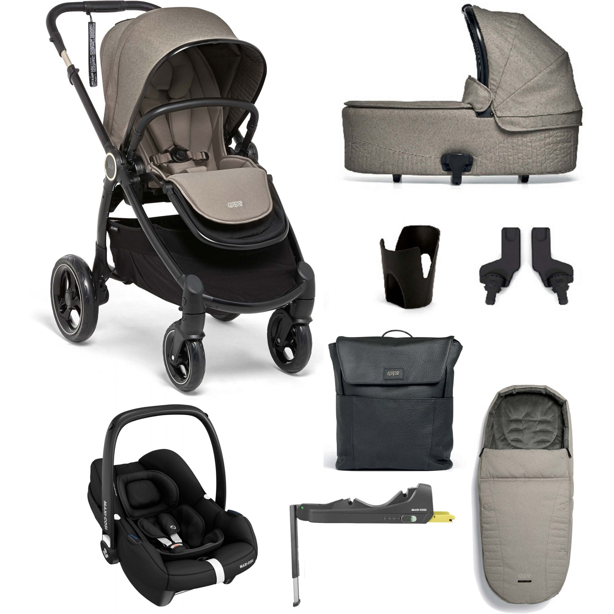 Mamas & Papas Ocarro Pushchair Essential Bundle Nocturn