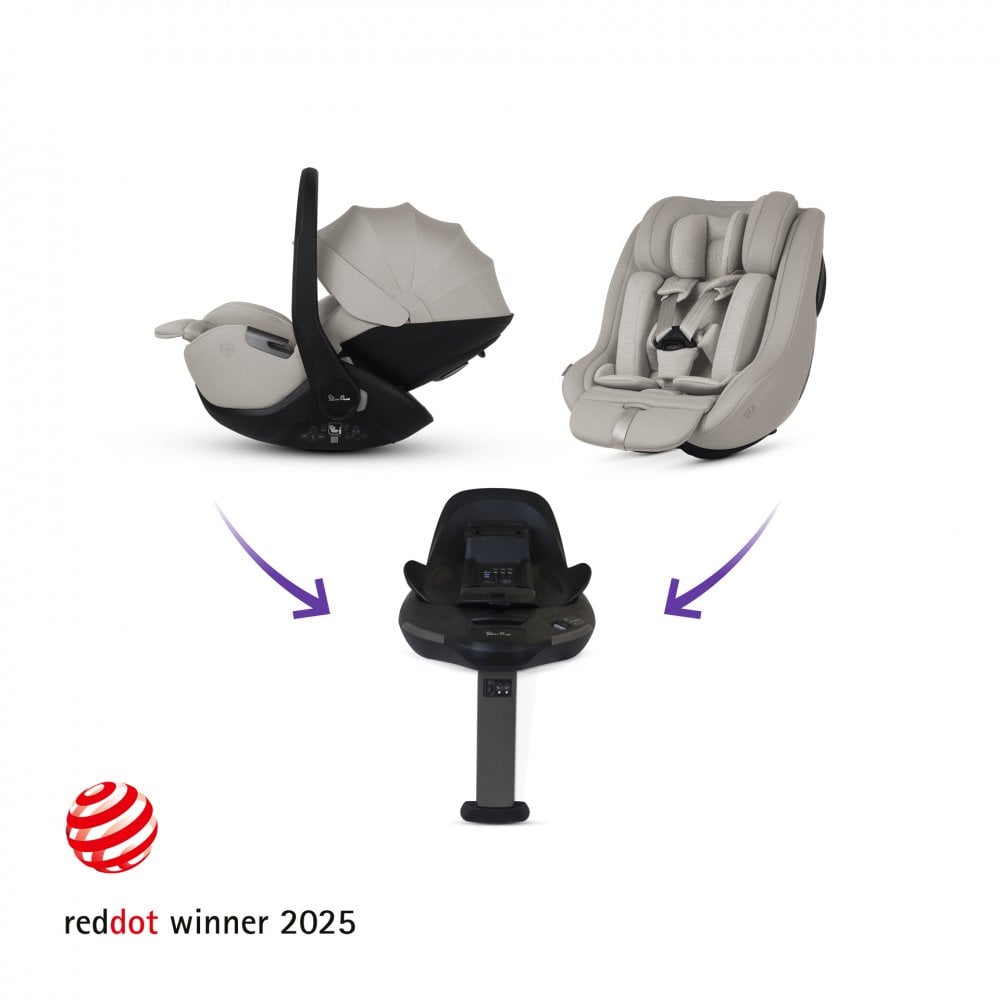 Silver Cross Reef 2 SE Ultimate 360 Car Seat Family Bundle Ganache