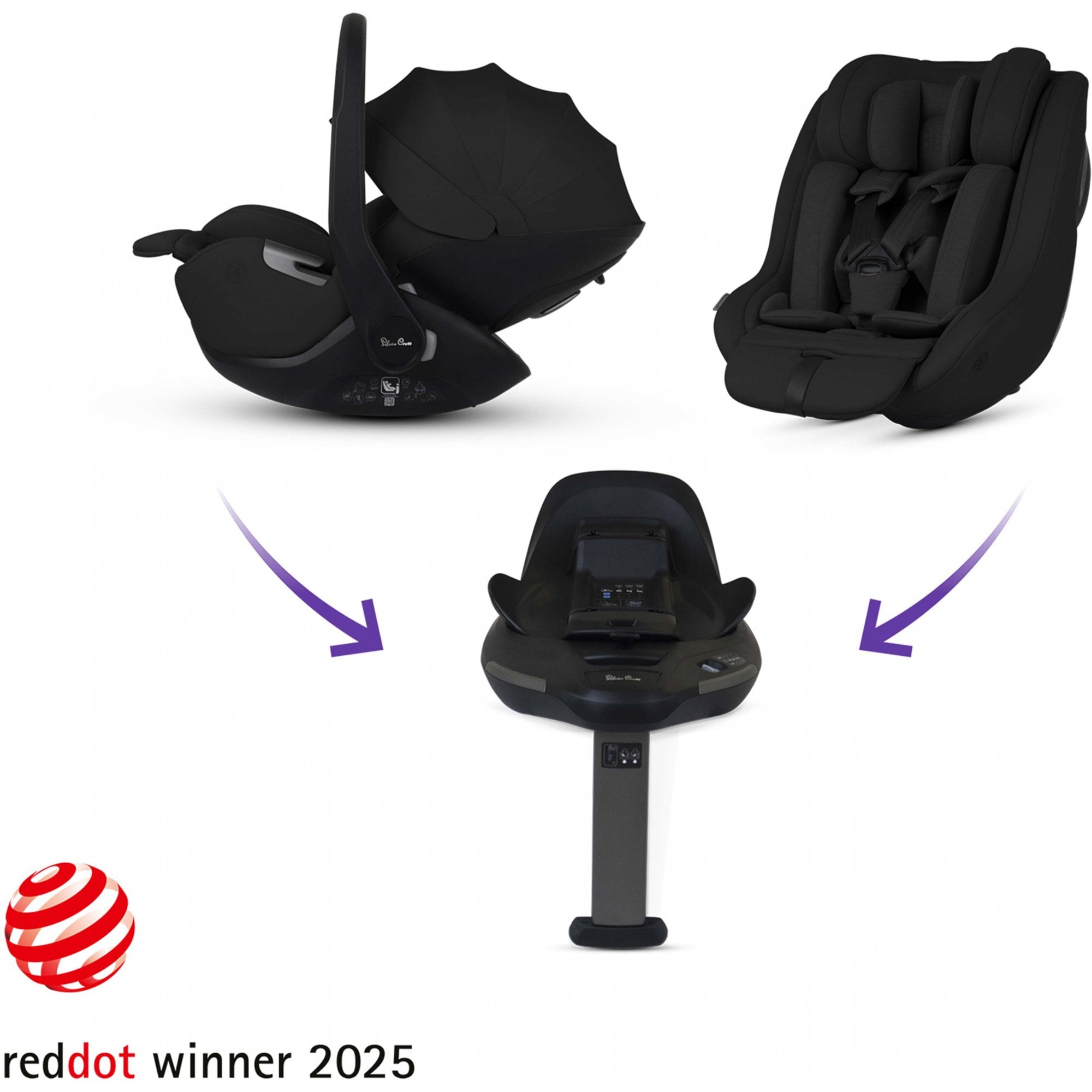 Silver Cross Reef 2 SE Ultimate 360 Car Seat Family Bundle Frappe