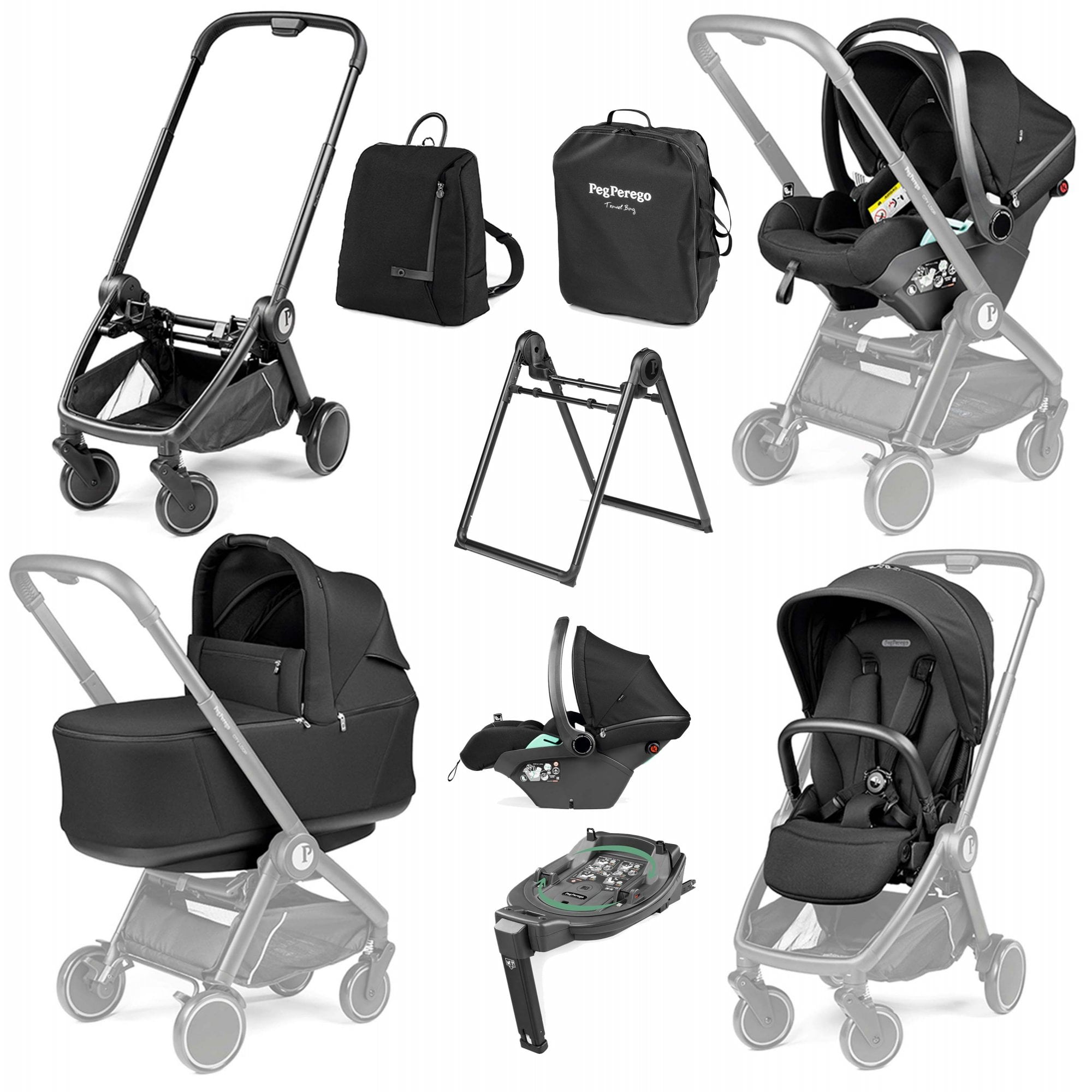 Peg Perego City Loop Bundle 4 True Black