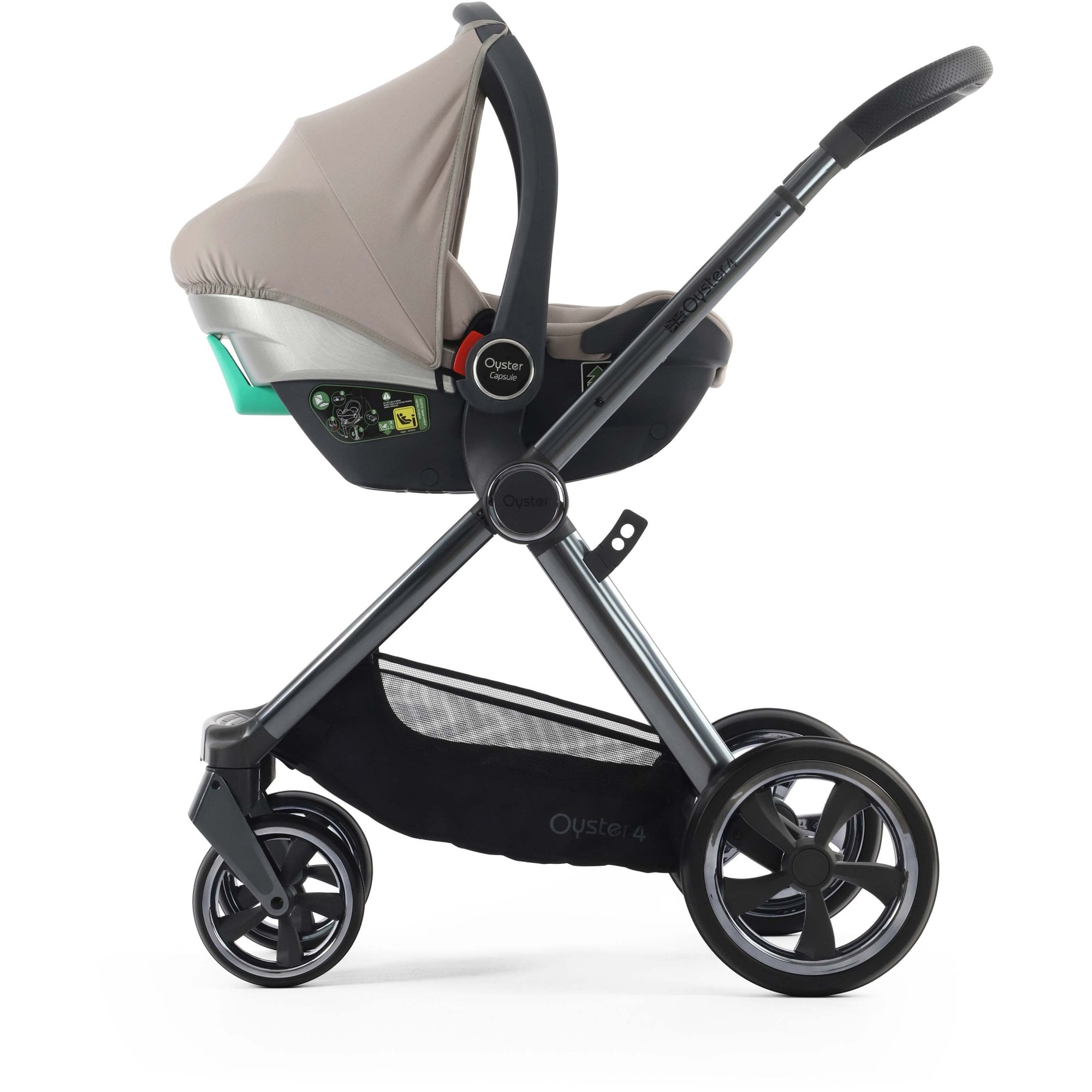 Oyster 4 Luxury Bundle Stone + Cabriofix Car Seat