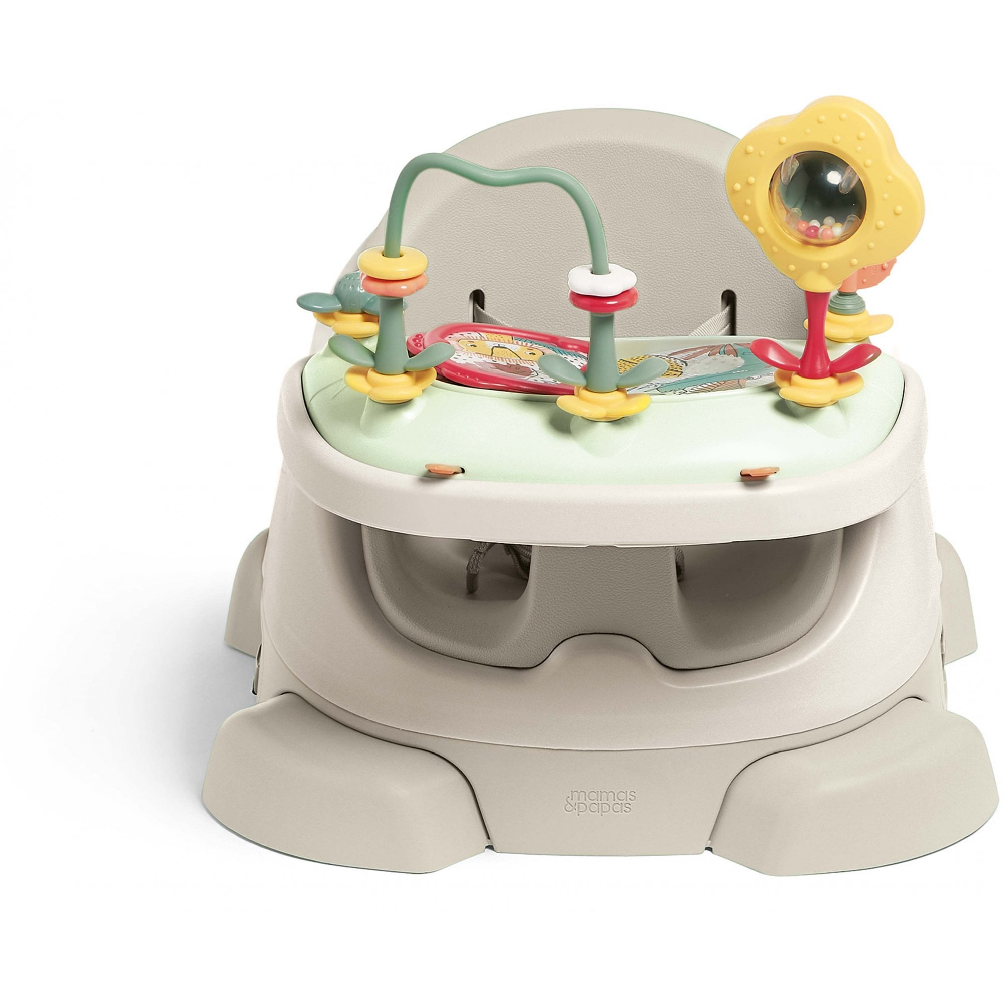 Mamas & Papas Bug 3-in-1 Floor & Booster Seat with Activity Tray - Clay
