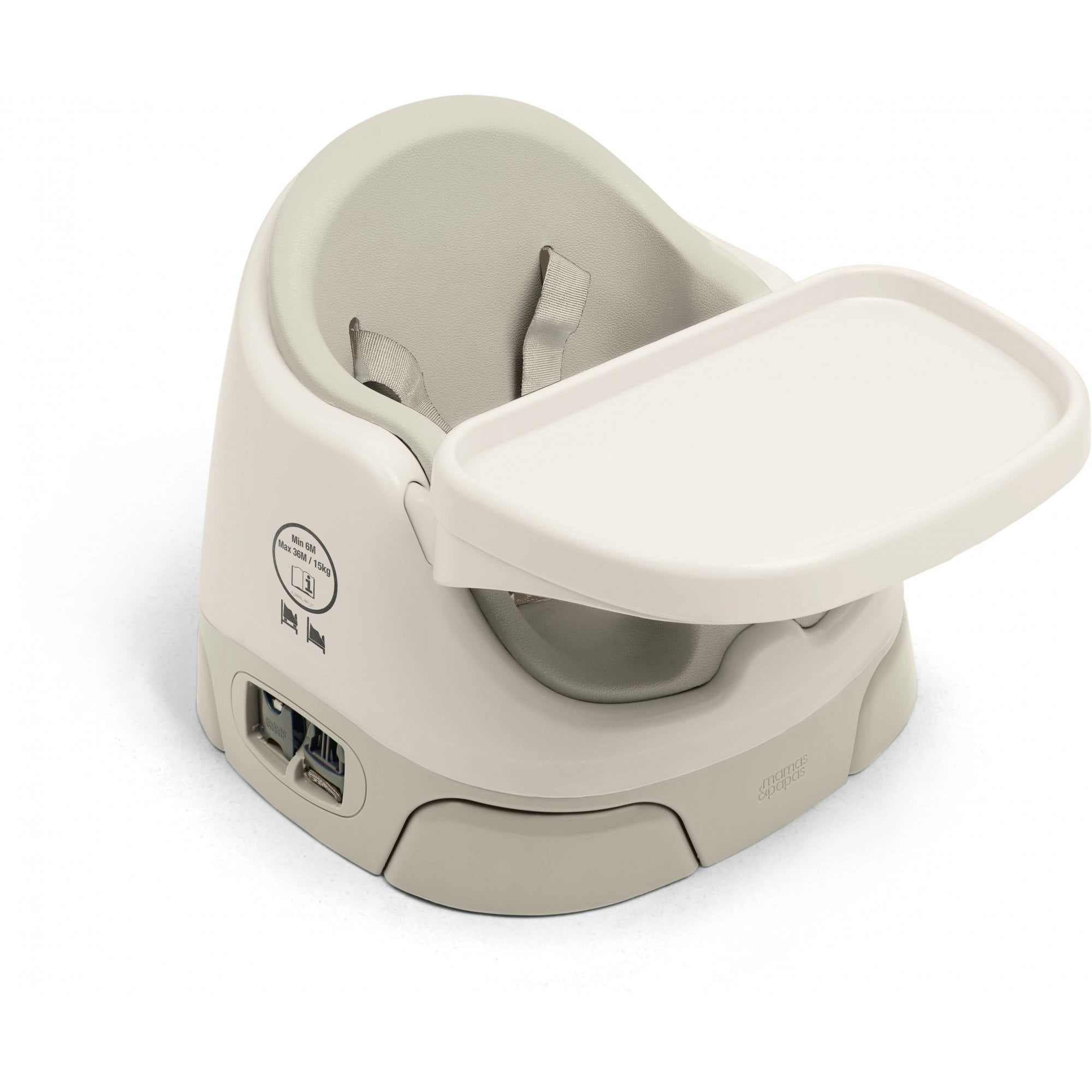 Mamas & Papas Bug 3-in-1 Floor & Booster Seat with Activity Tray - Clay