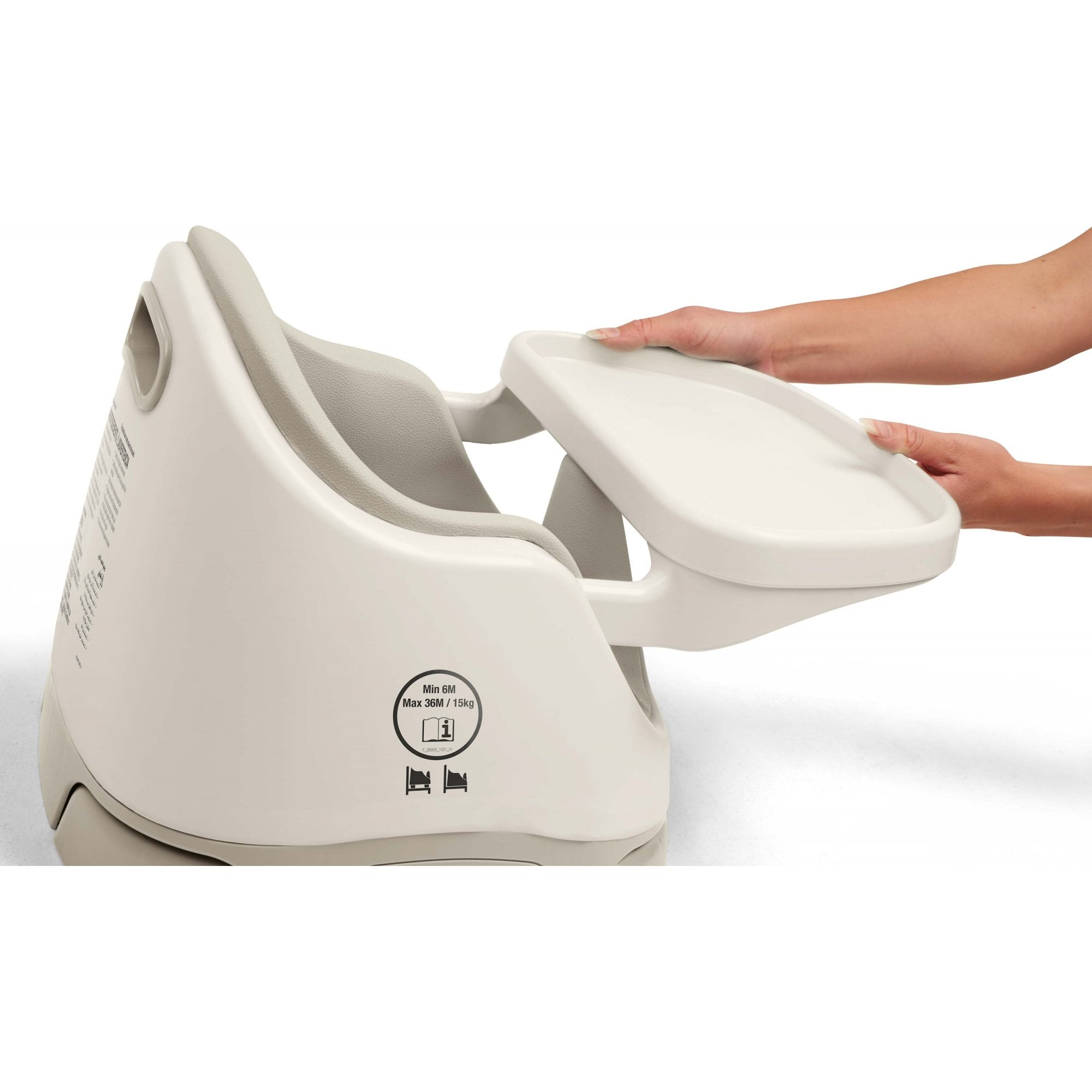 Mamas & Papas Bug 3-in-1 Floor & Booster Seat with Activity Tray - Clay