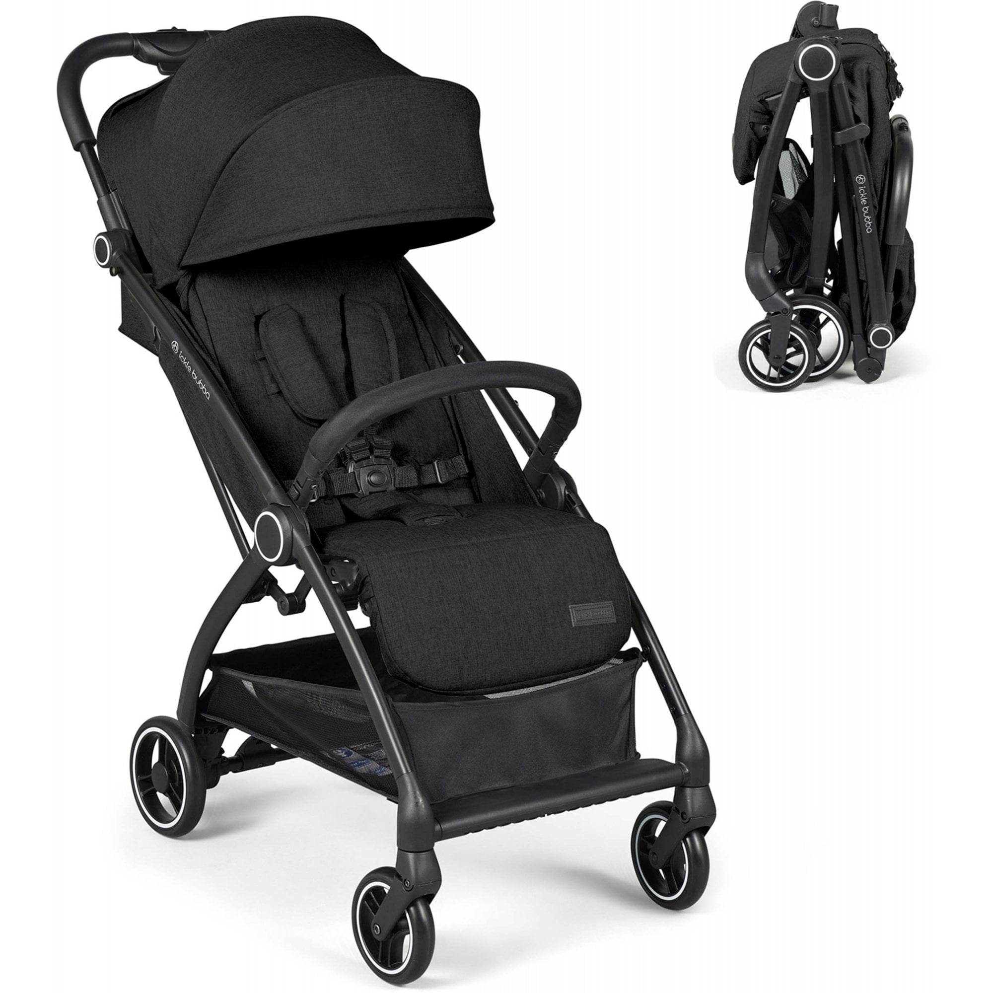 Ickle Bubba Aries Auto-Fold Stroller Black