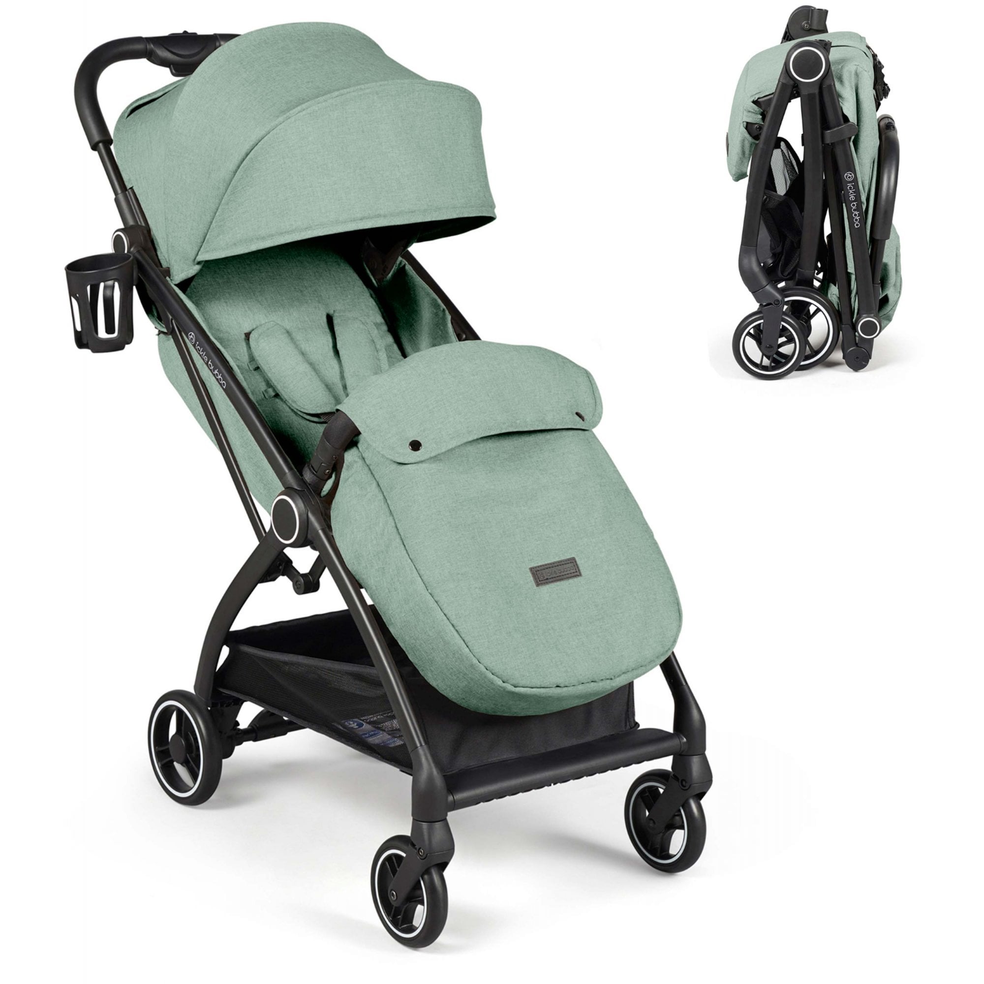 Ickle Bubba Aries Max Auto-Fold Stroller Sage Green