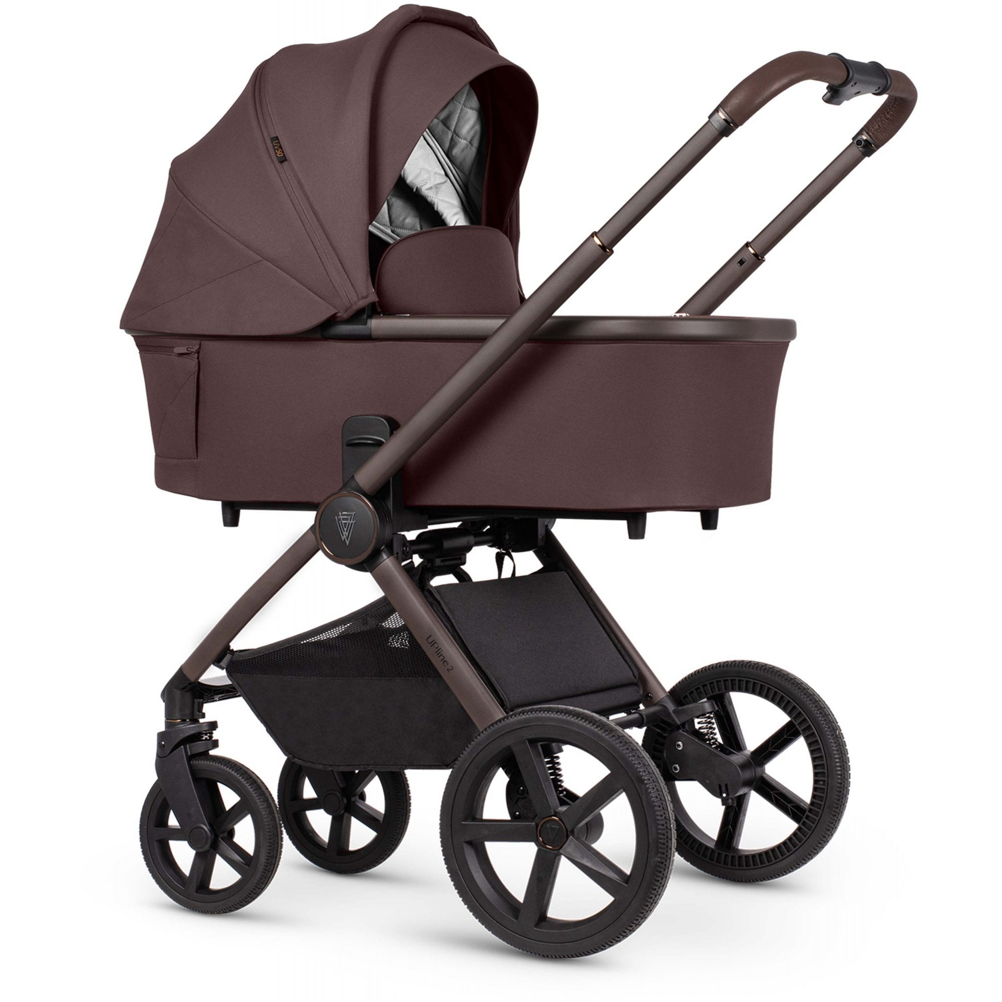 Venicci Upline 2 SE Burgundy 3in1 Travel System - Tiago Beige