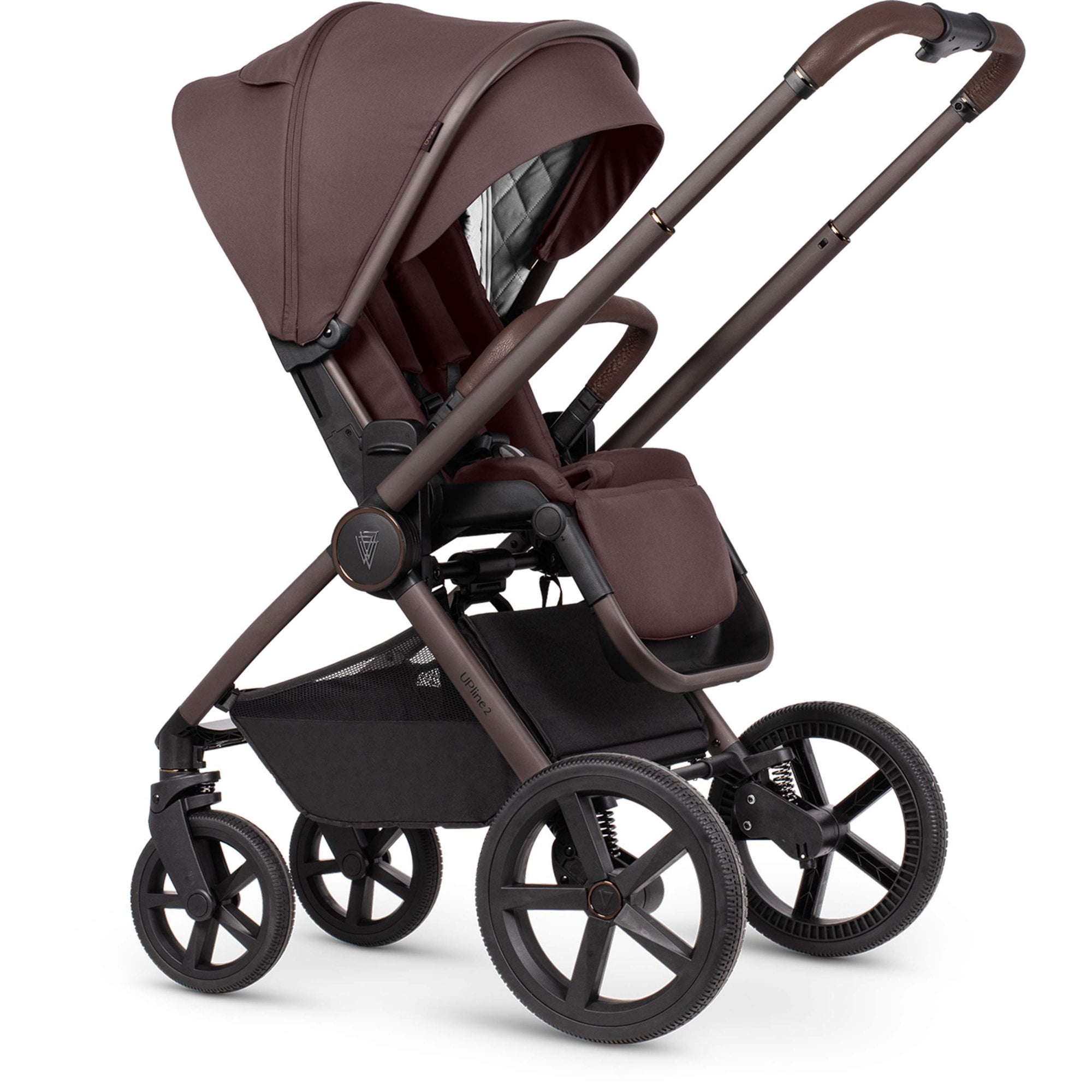 Venicci Upline 2 SE Burgundy 3in1 Travel System - Tiago Black