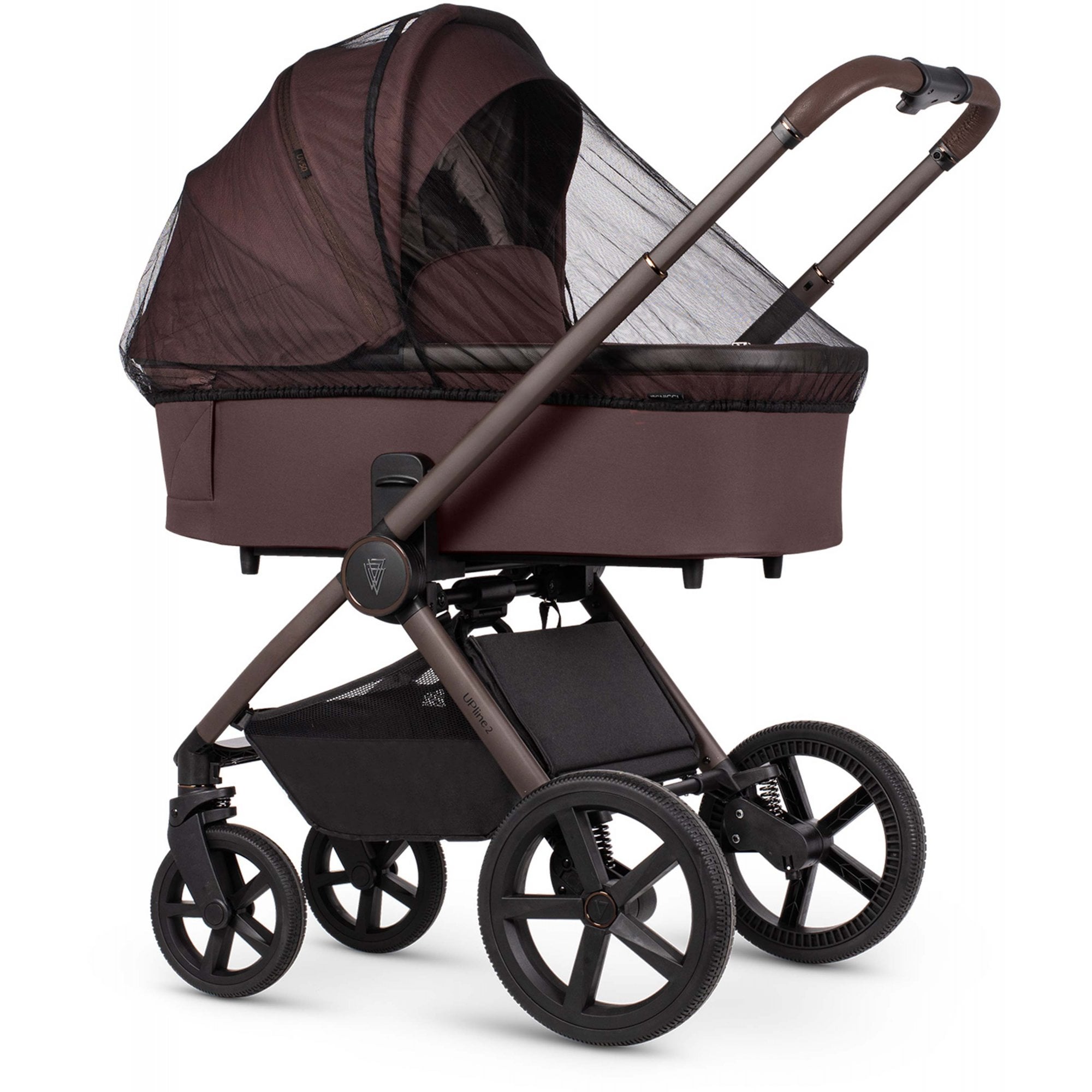 Venicci Upline 2 SE Burgundy 3in1 Travel System - Tiago Black