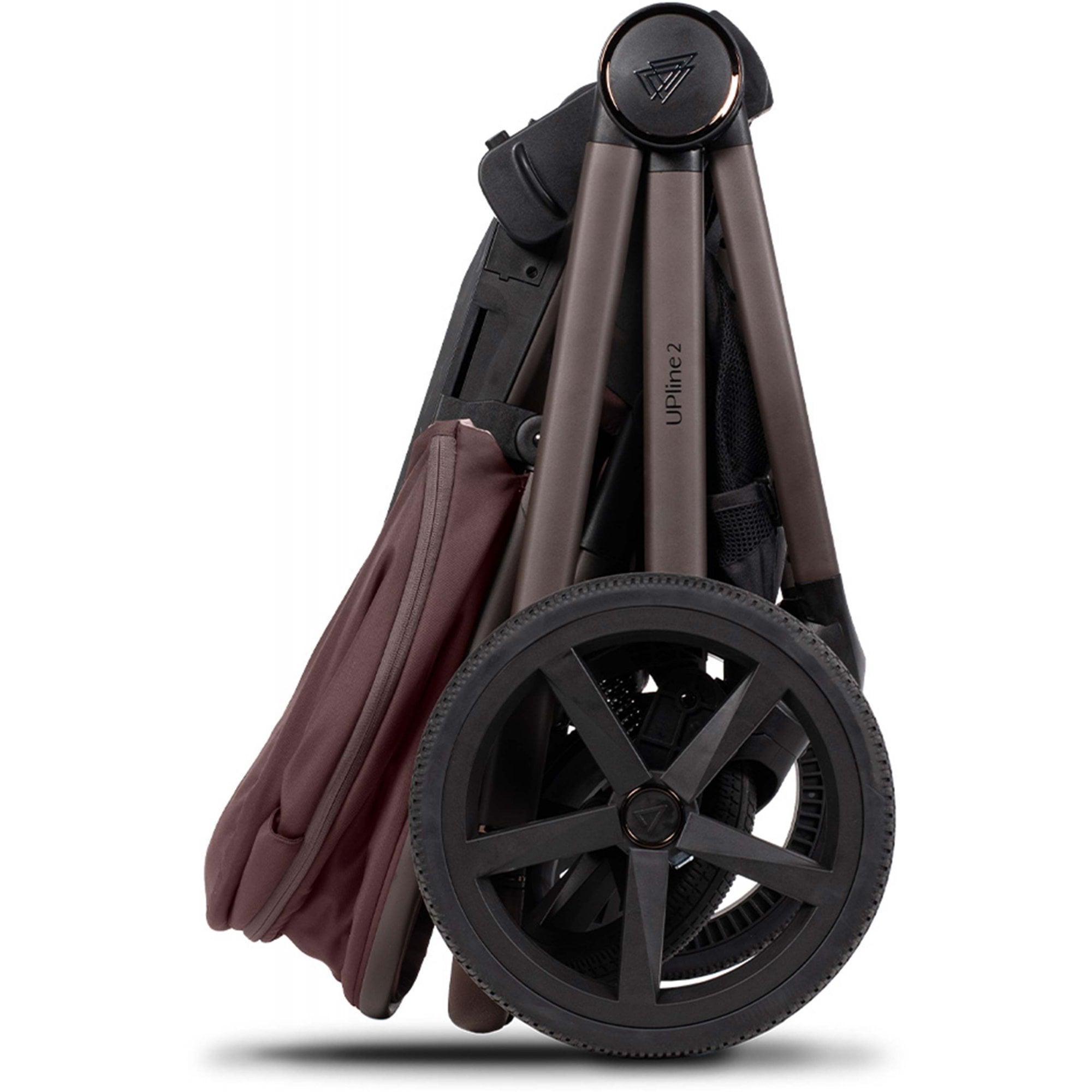 Venicci Upline 2 SE Burgundy 3in1 Travel System - Tiago Black + Base