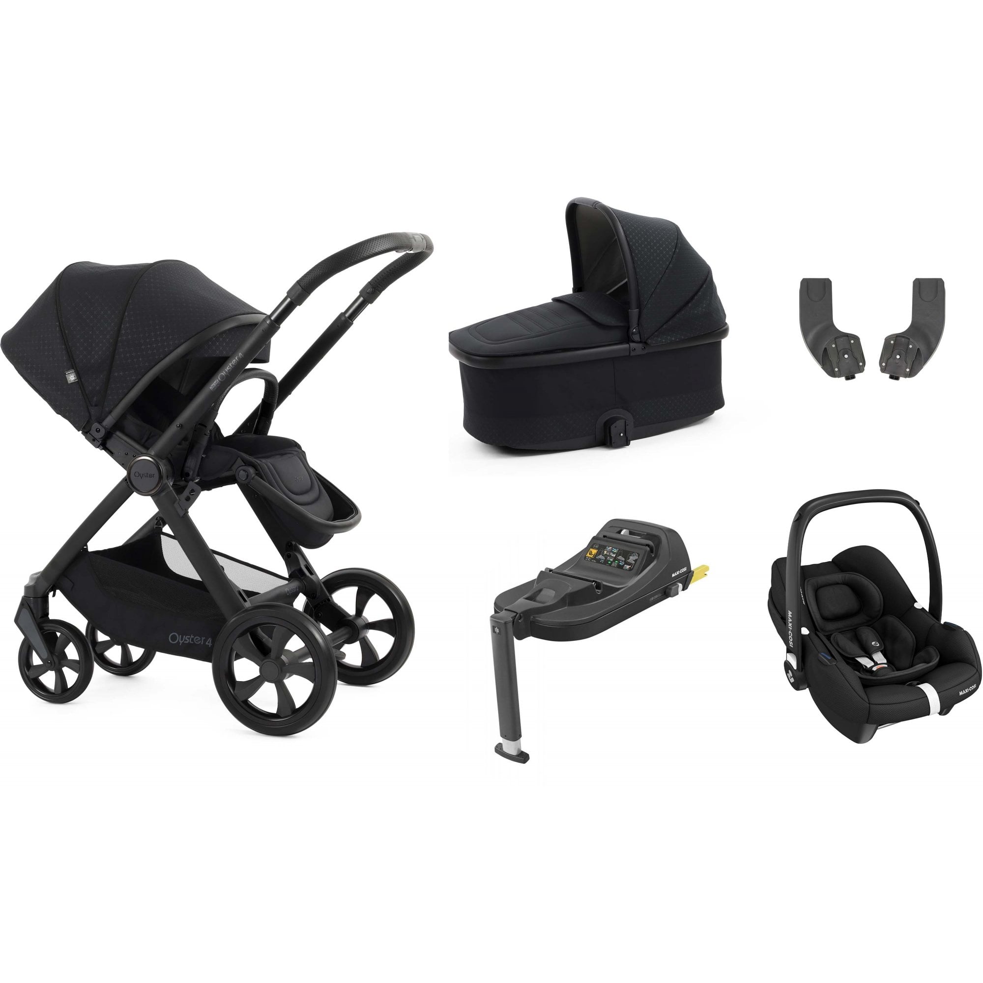 Oyster 4 Essential Bundle Raven + Cabriofix Car Seat