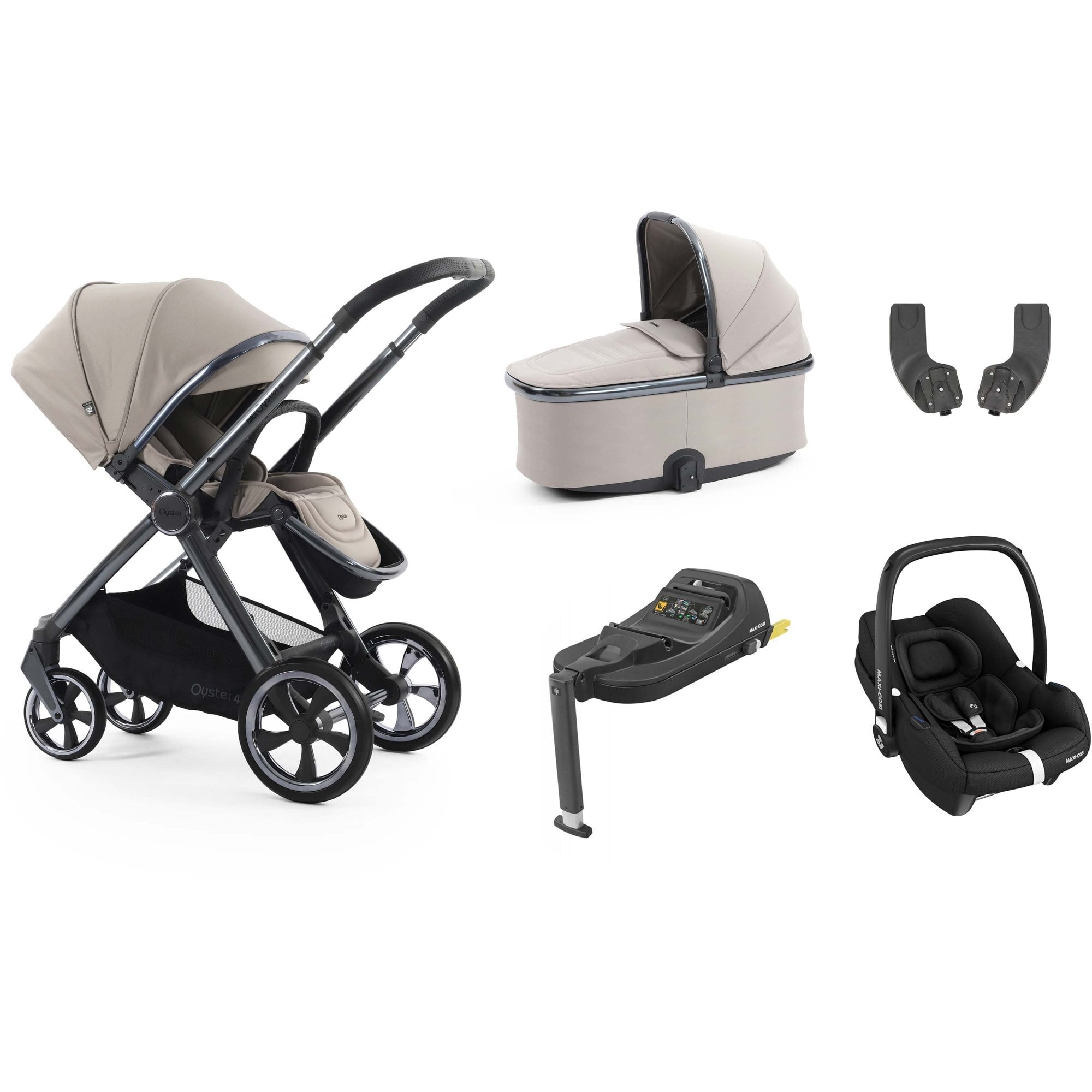 Oyster 4 Essential Bundle Stone + Cabriofix Car Seat