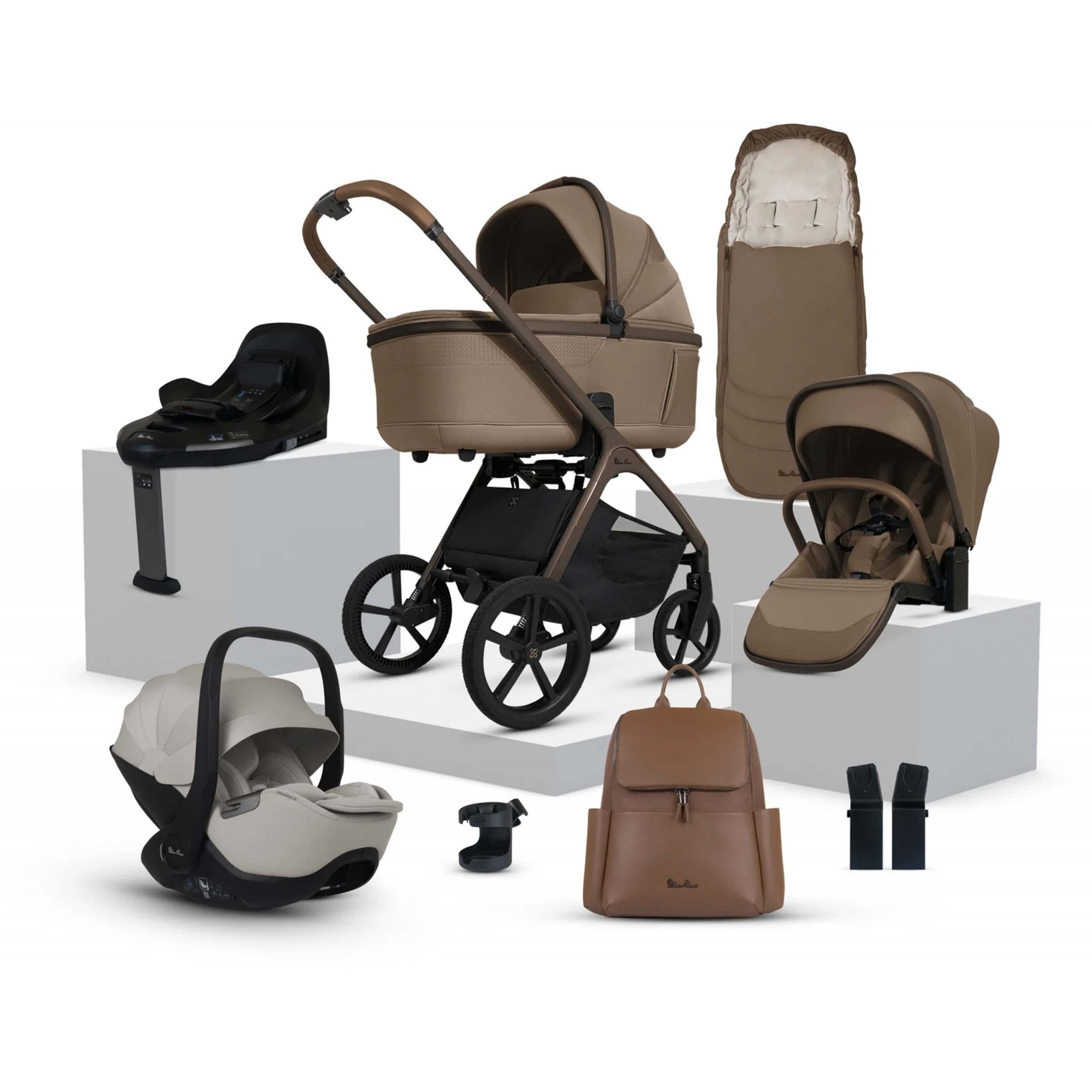 Silver Cross Cove Ultimate 360 Car Seat Bundle Maple